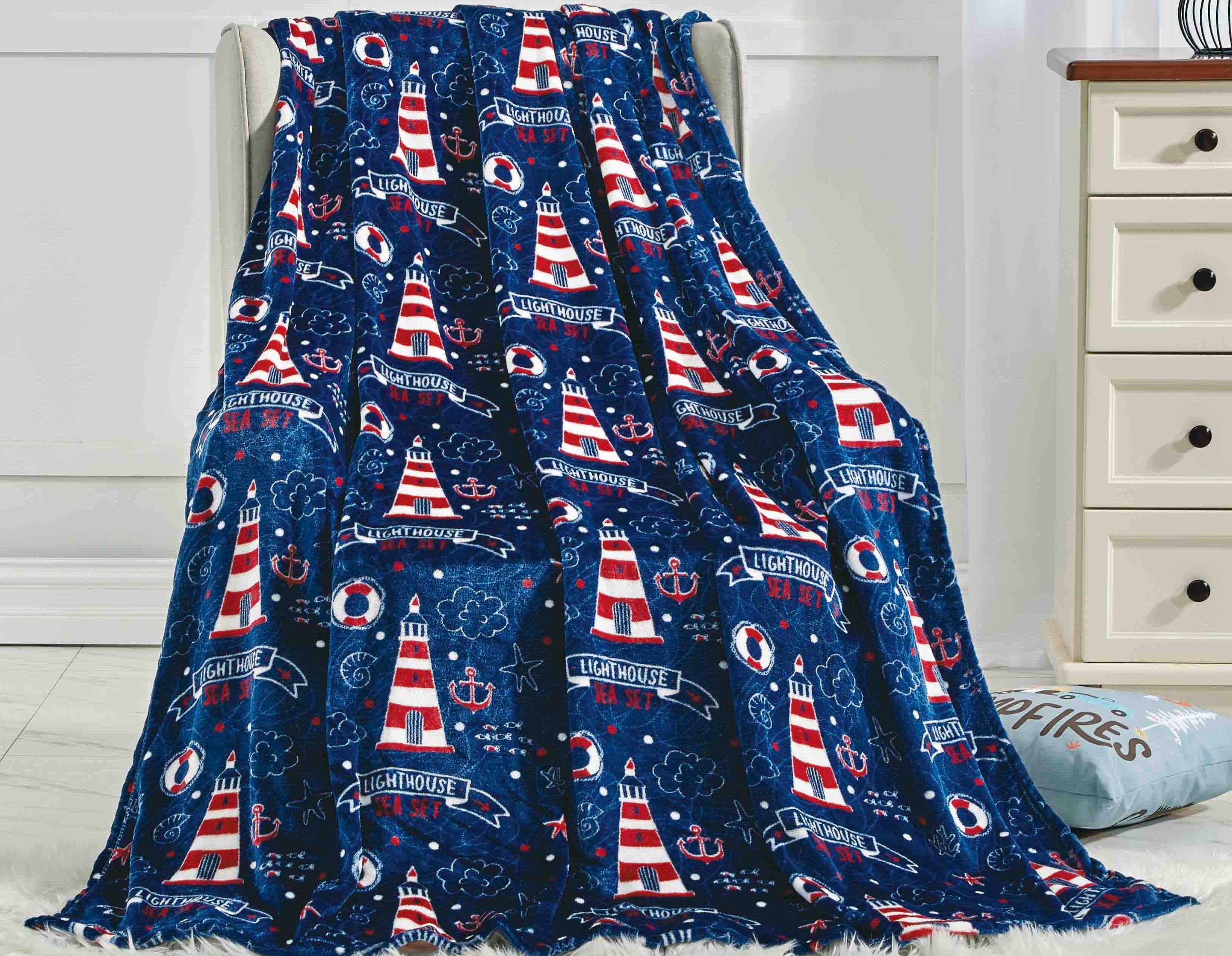 Everlaneas Ultra Soft Lightweight Printed Throw Blanket - 50 x 60 inches