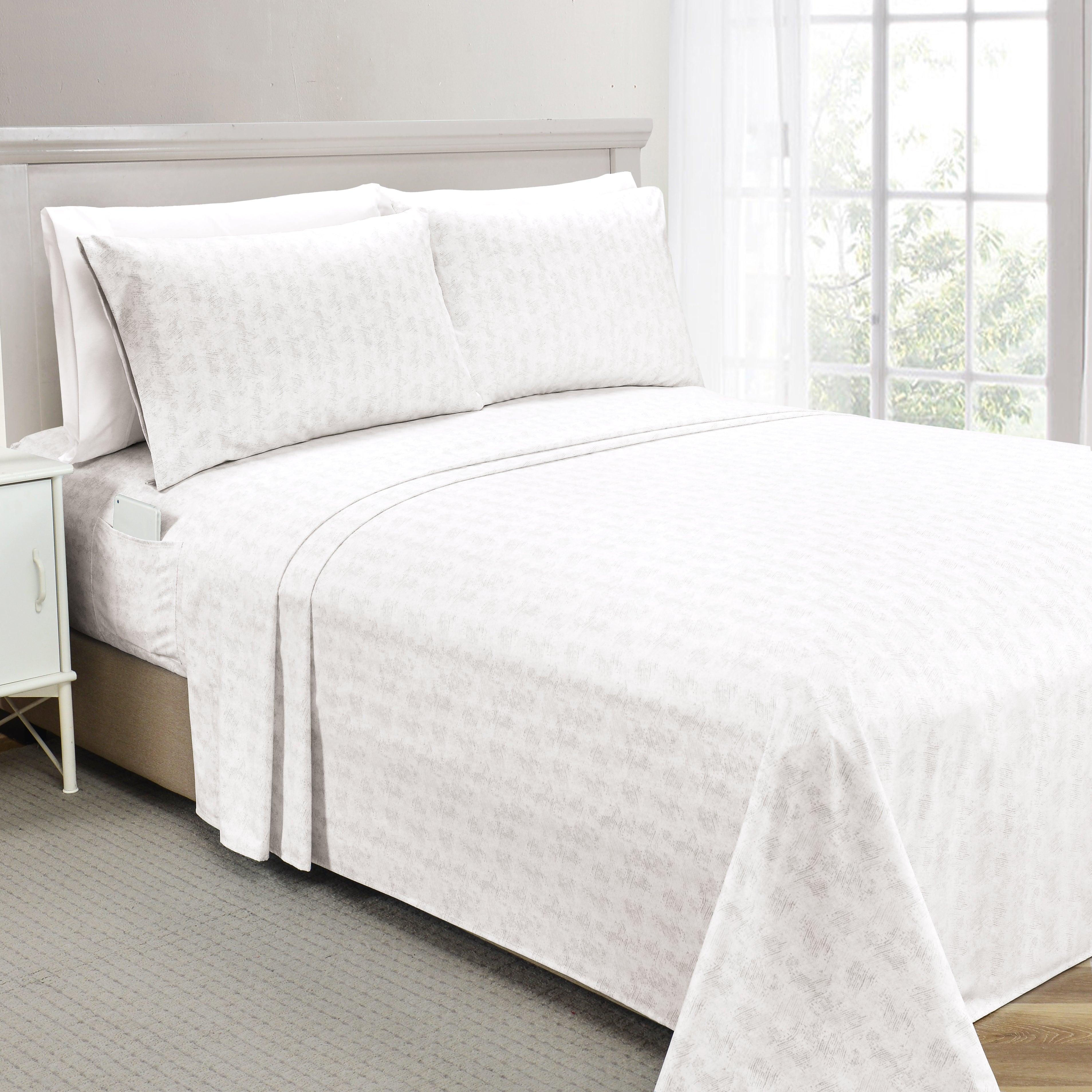 Everlaneas 6-Piece Floral and Stripe Pattern Sheet Set - Soft as a Hotel Premium Quality Bedding