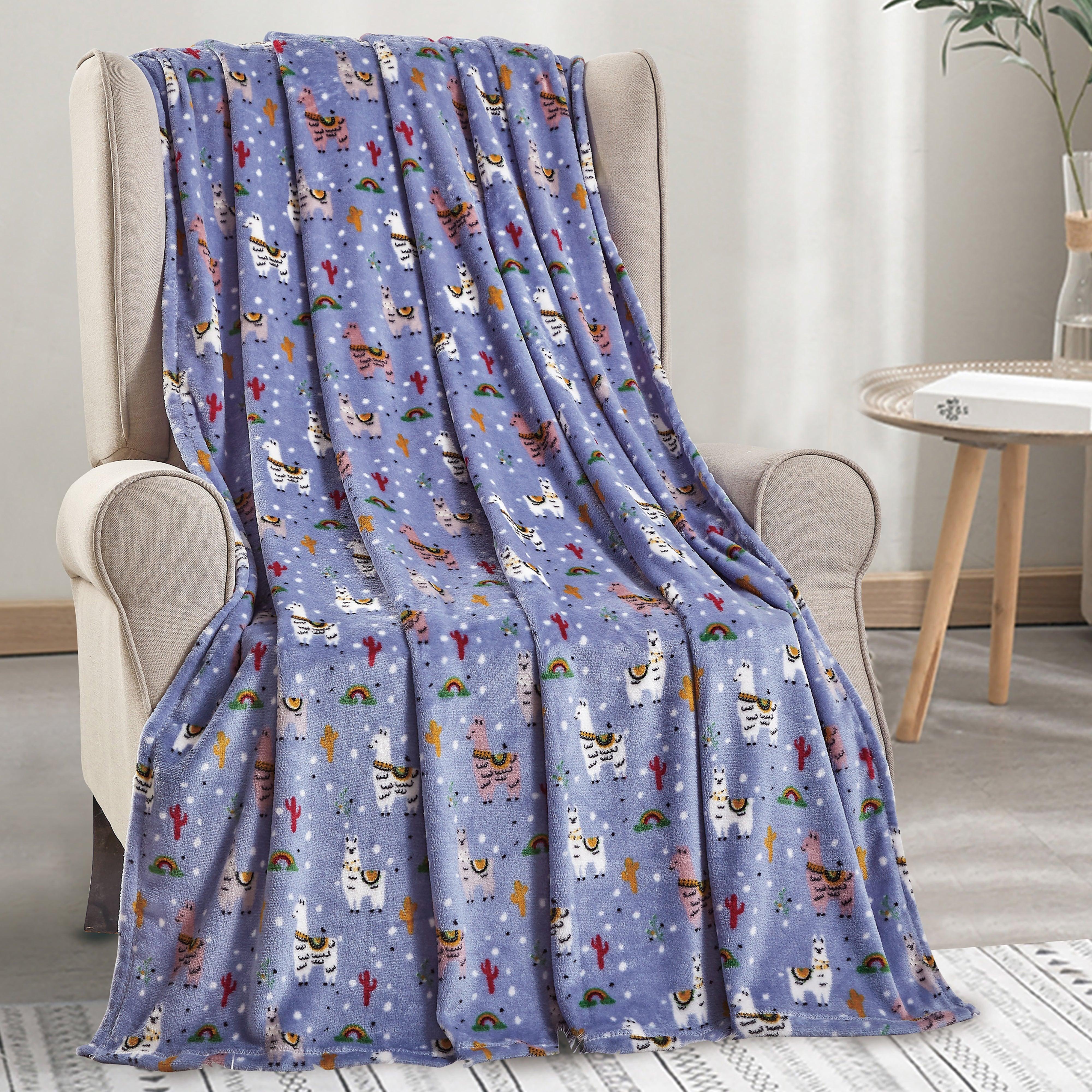 Everlaneas Ultra Soft Lightweight Printed Throw Blanket - 50 x 60 inches