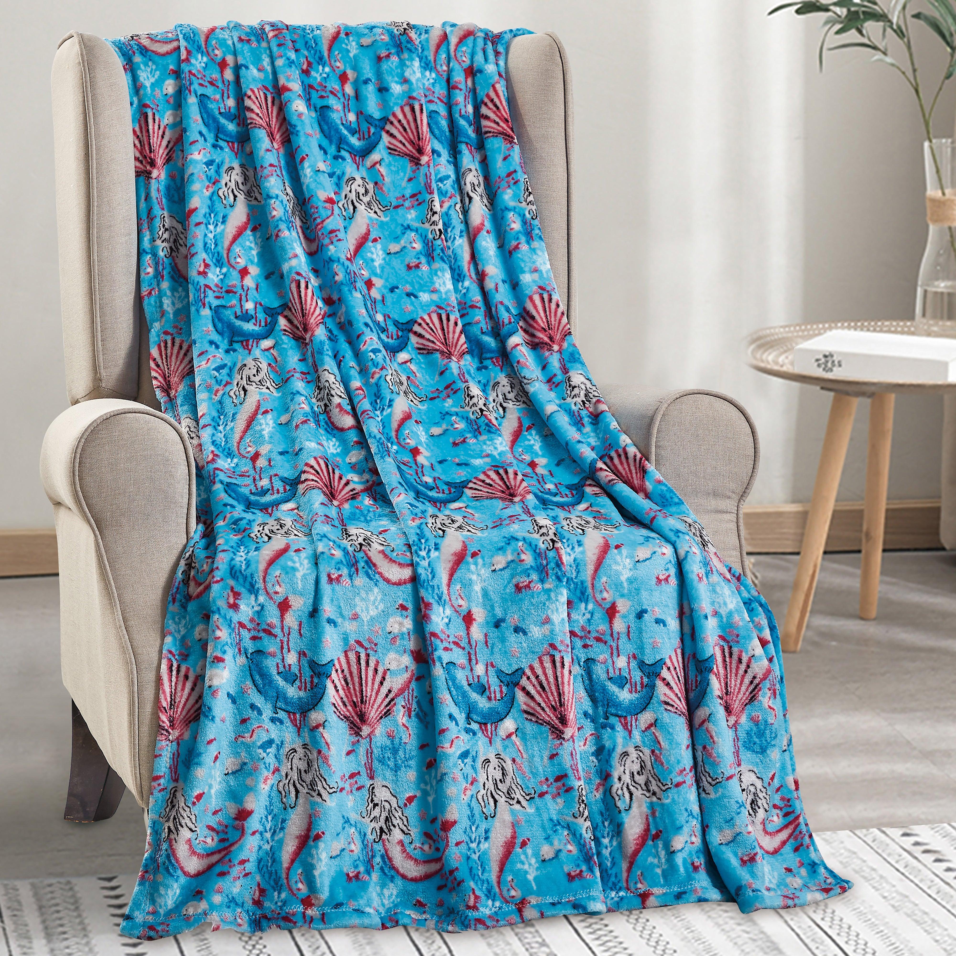 Everlaneas Ultra Soft Lightweight Printed Throw Blanket - 50 x 60 inches