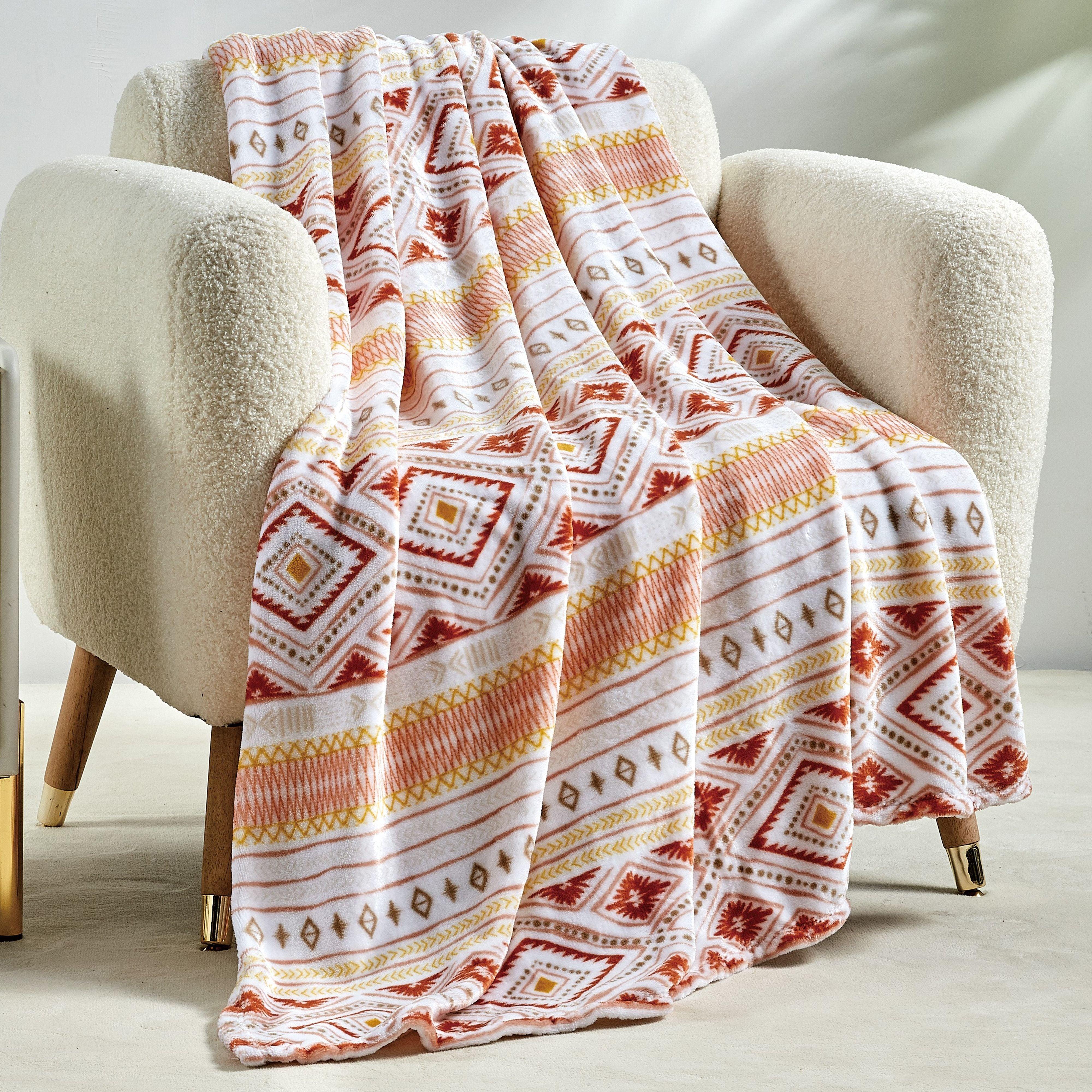 Everlaneas Ultra Soft Lightweight Printed Throw Blanket - 50 x 60 inches