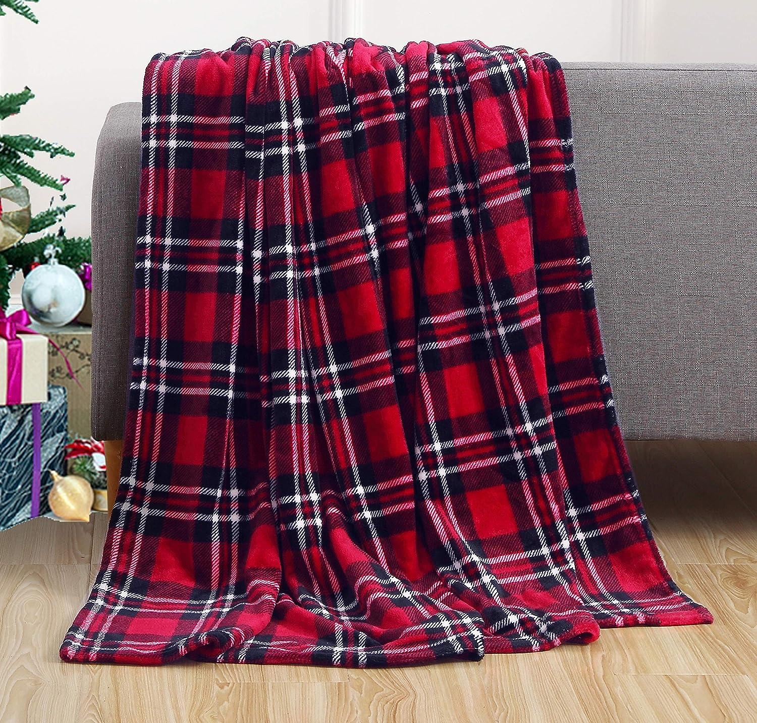 Everlaneas Plush All Season Lightweight Throw Blanket - 50 x 60 inches