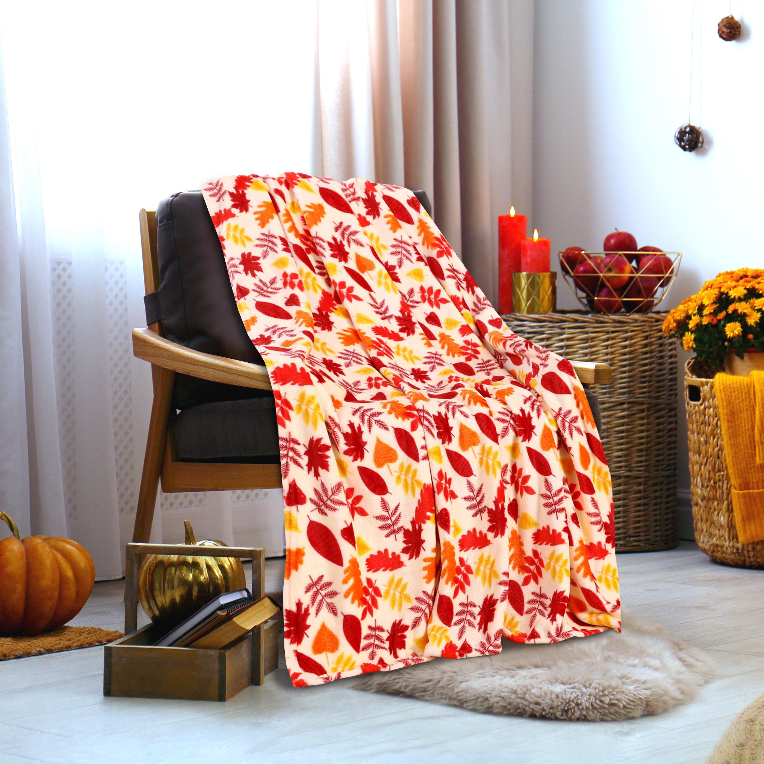 Everlaneas Halloween Theme Fleece Throw Blankets  - Velvety Feel, 50 x 60 inches