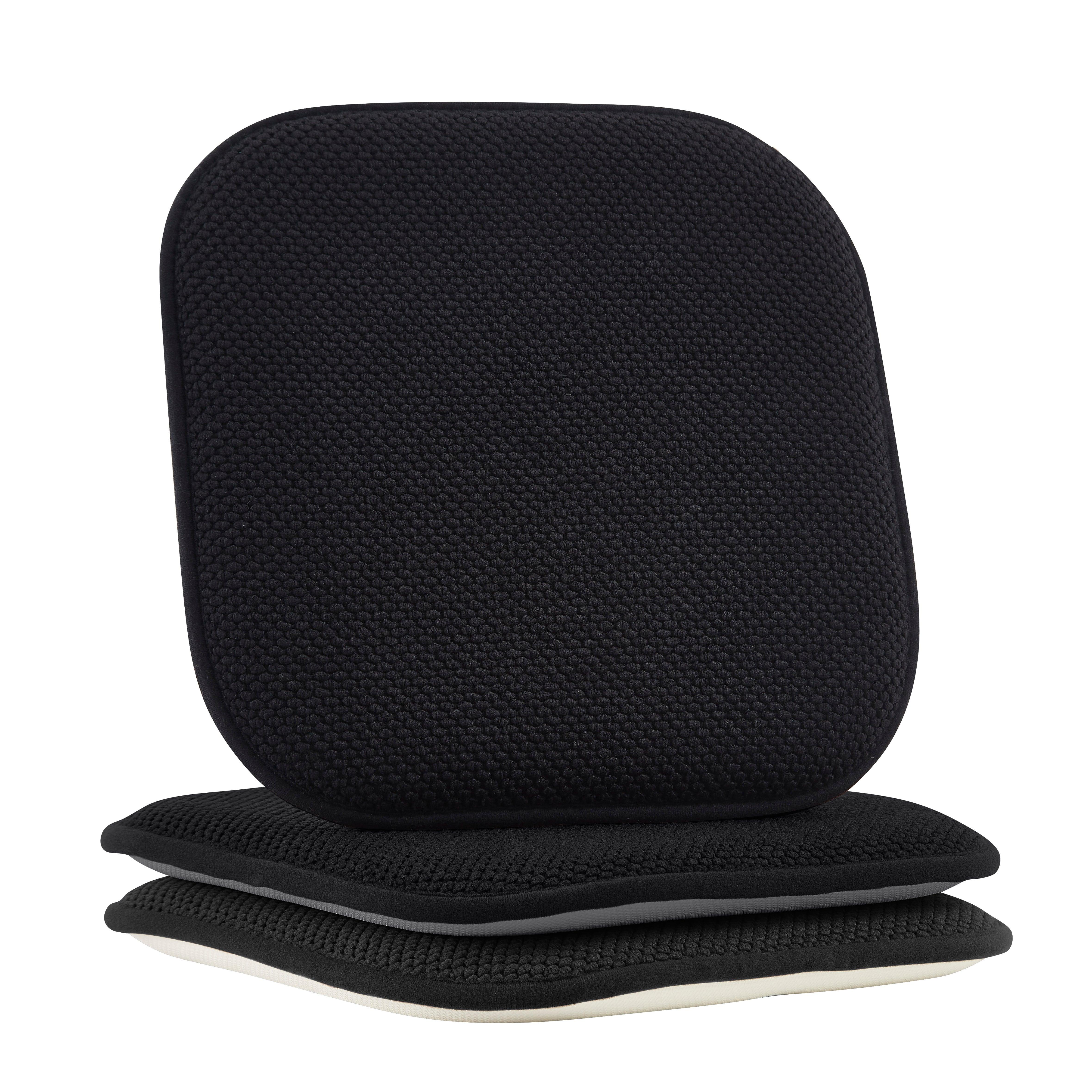 Everlaneas 2 Pack Textured Chair Cushion Covers - Skid-Proof Rubber Backing