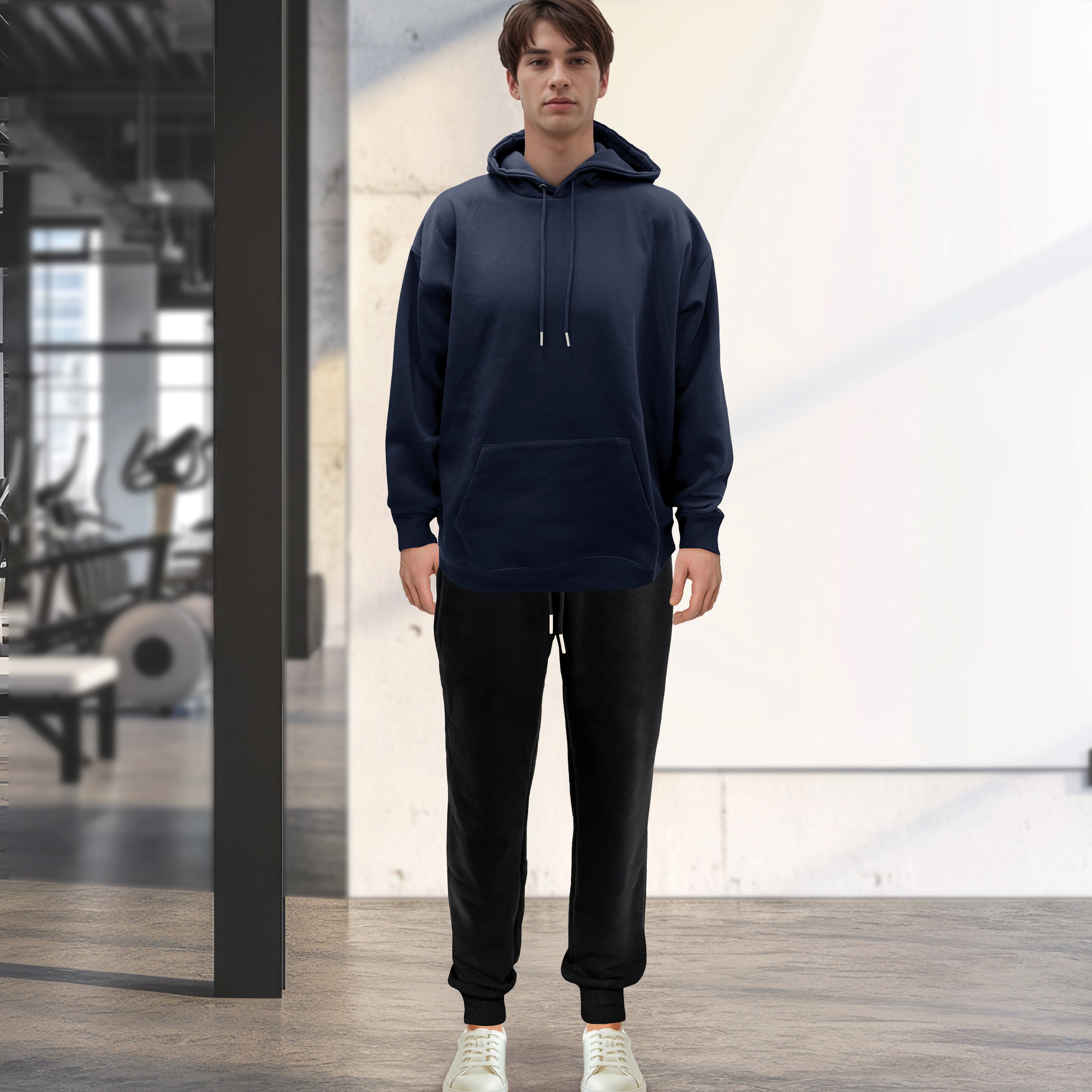 Everlaneas Cotton Active Men Tracksuit 2 Piece Set Athletic Jogging Sweatsuits