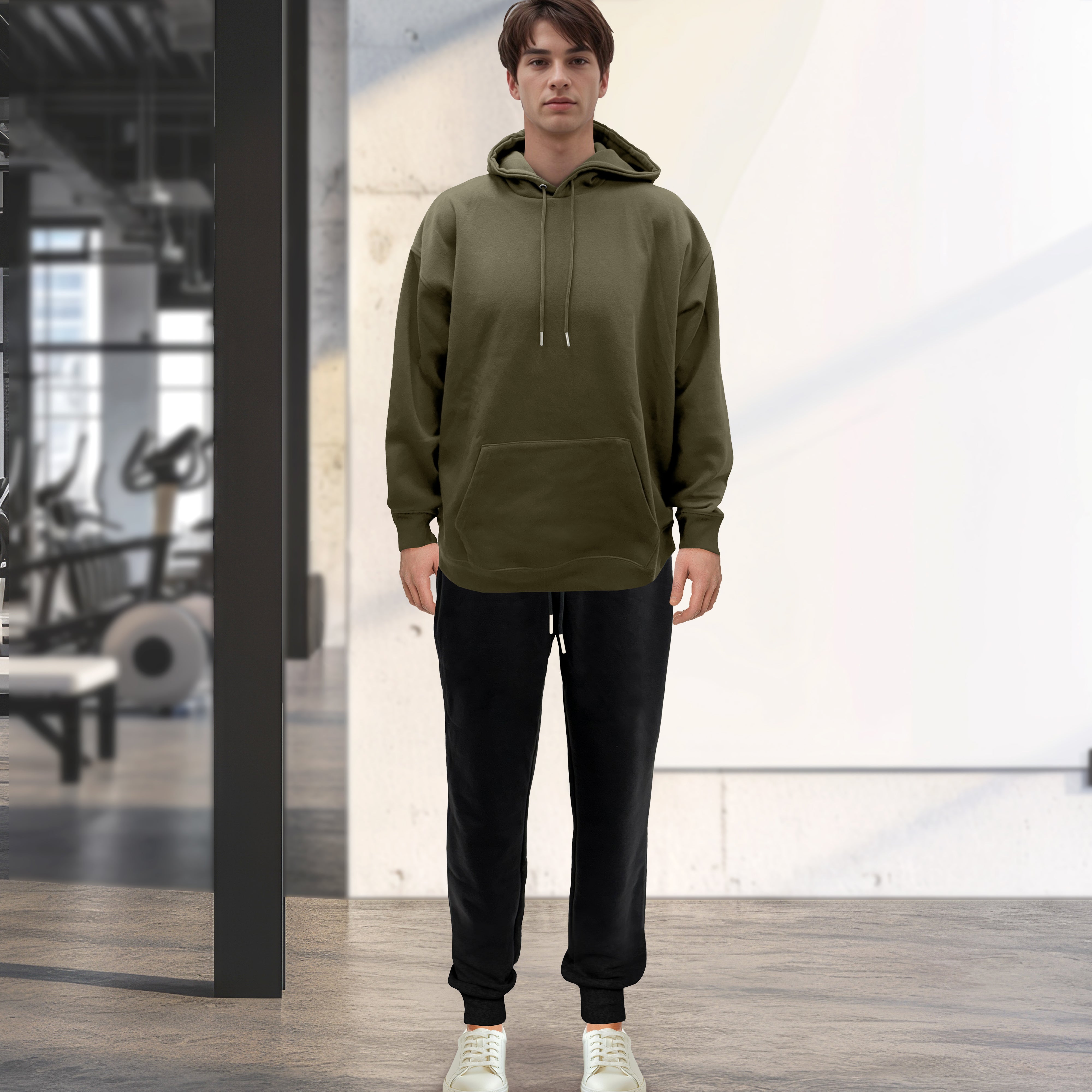 Everlaneas Cotton Active Men Tracksuit 2 Piece Set Athletic Jogging Sweatsuits