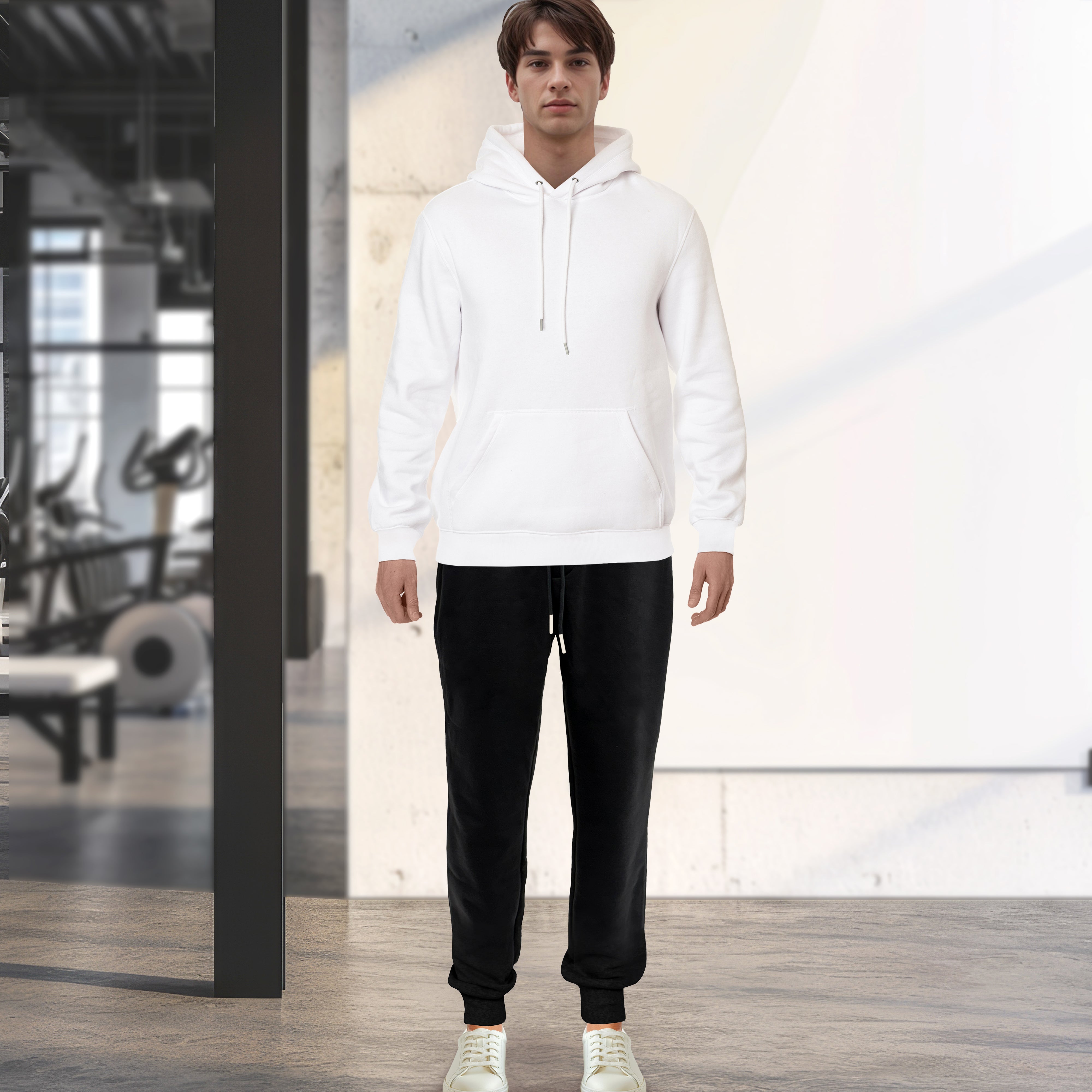 Everlaneas Cotton Active Men Tracksuit 2 Piece Set Athletic Jogging Sweatsuits