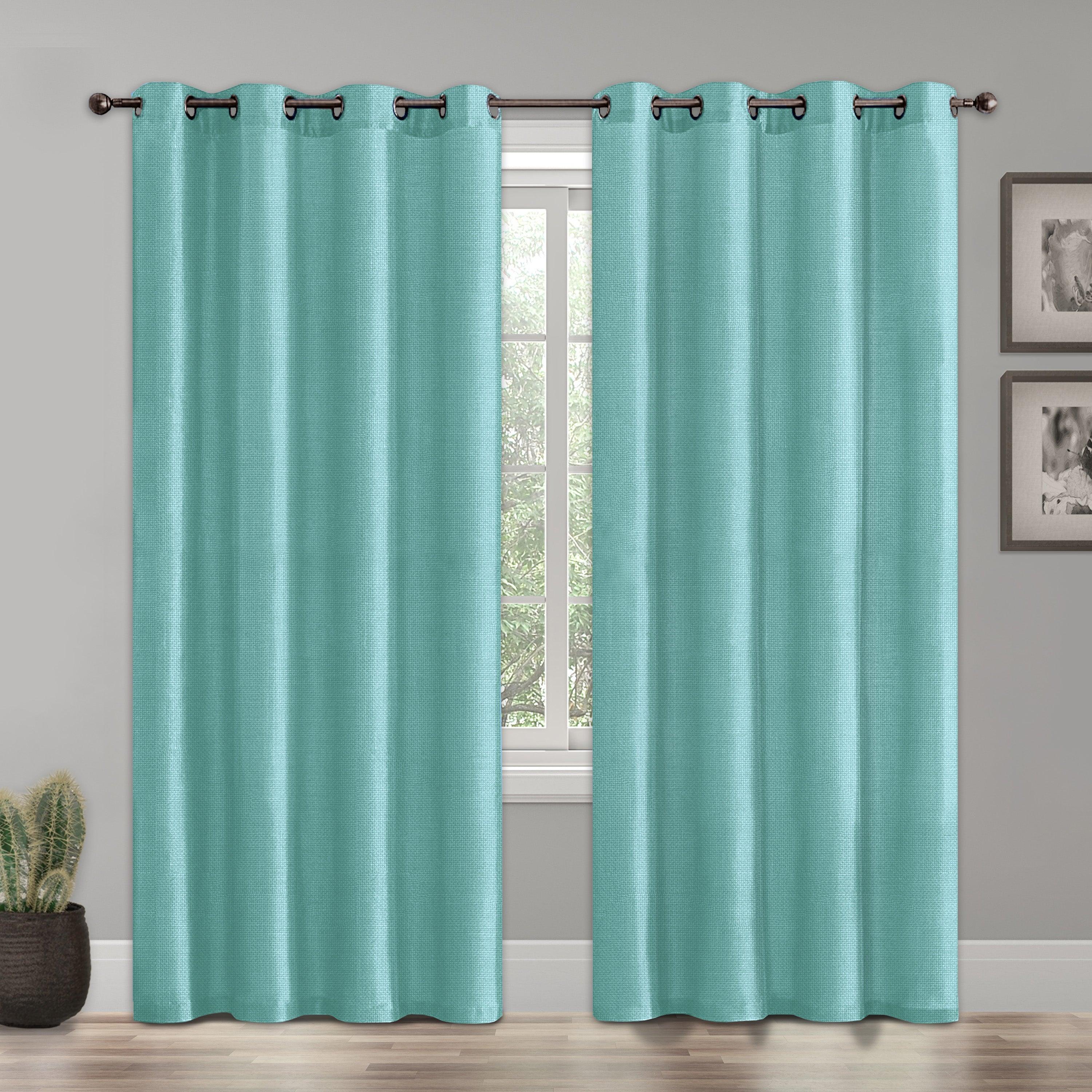 Everlaneas Set of 2 Room Darkening Grommet Top Curtains