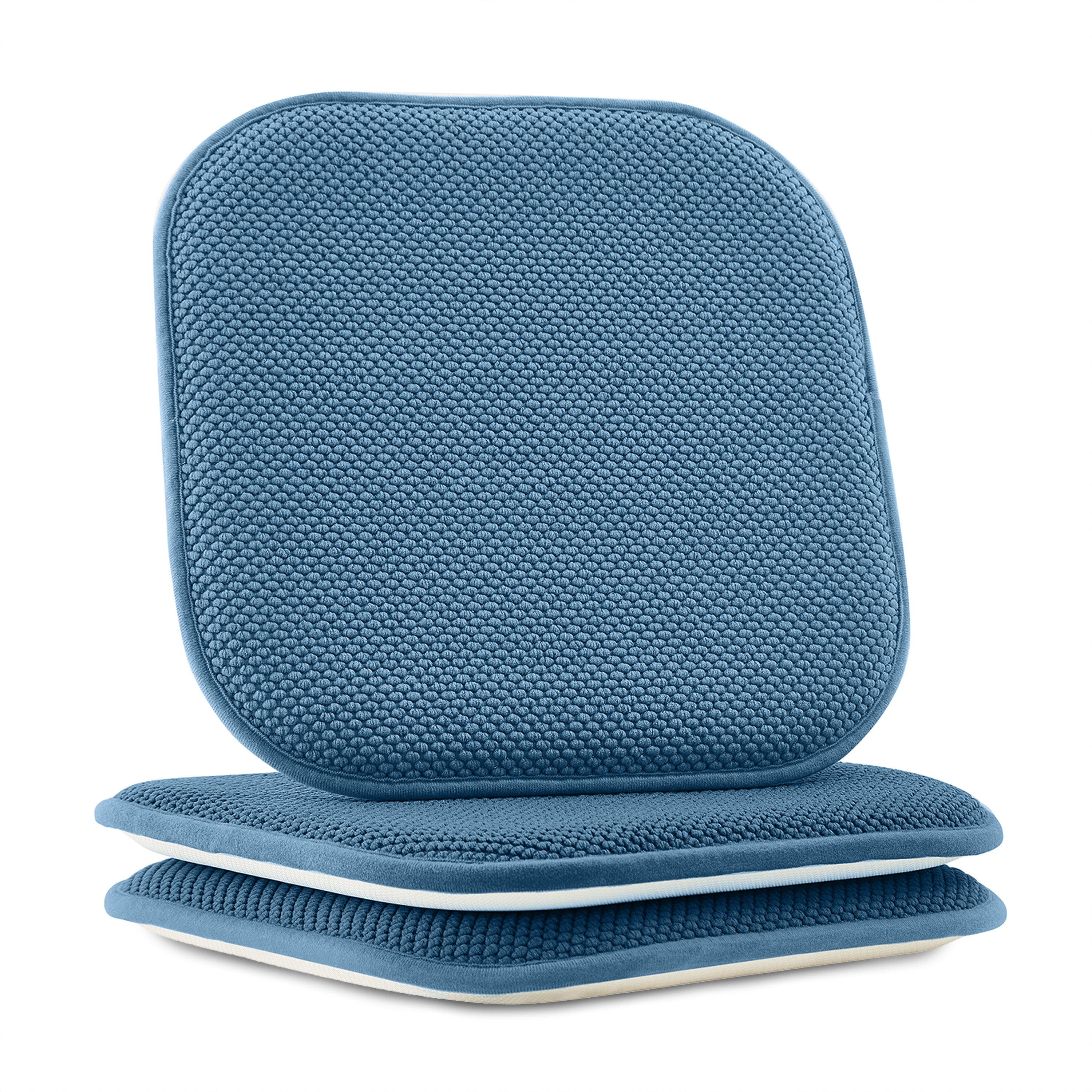 Everlaneas 2 Pack Textured Chair Cushion Covers - Skid-Proof Rubber Backing