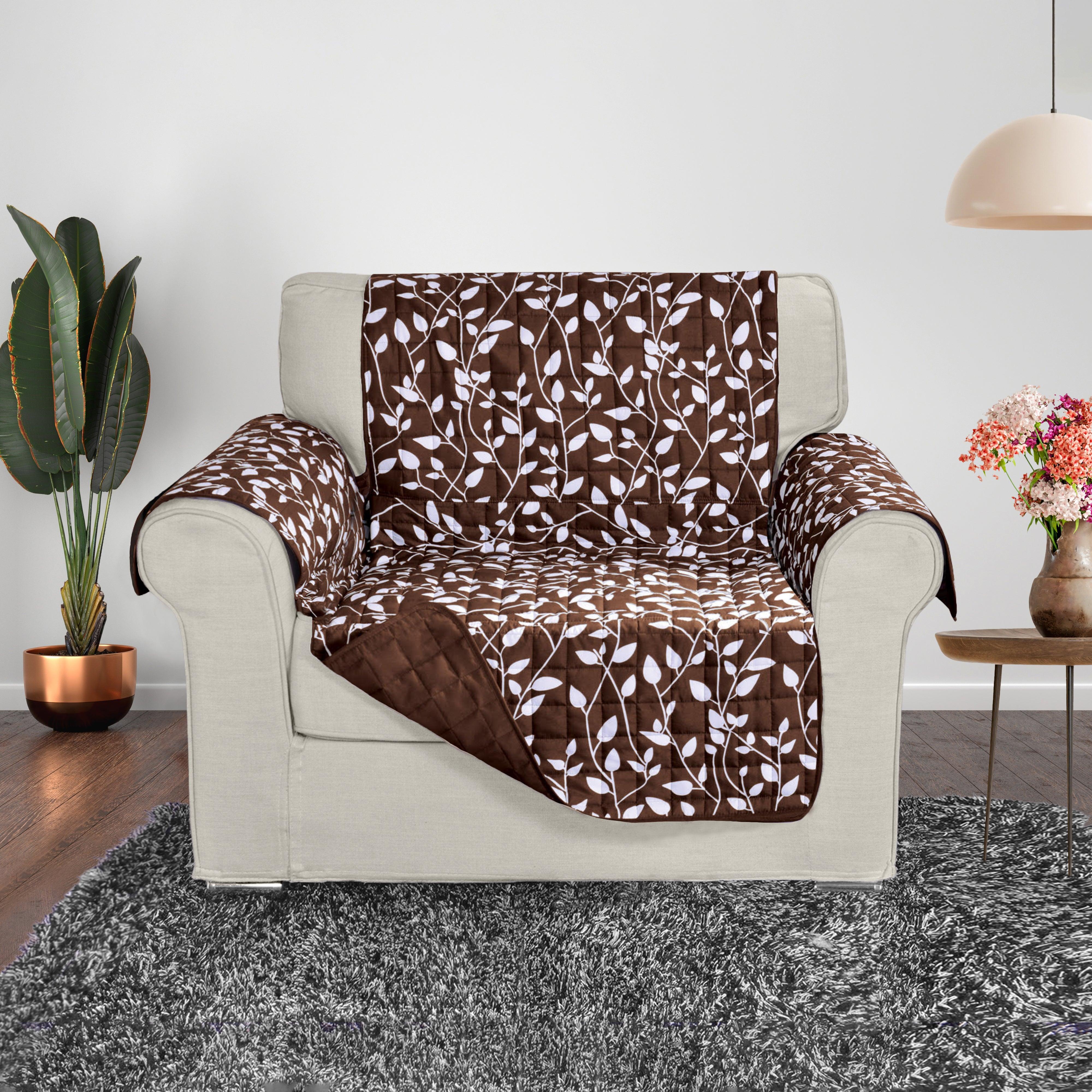 Everlaneas Leaves Design Reversible Smart Furniture Protectors