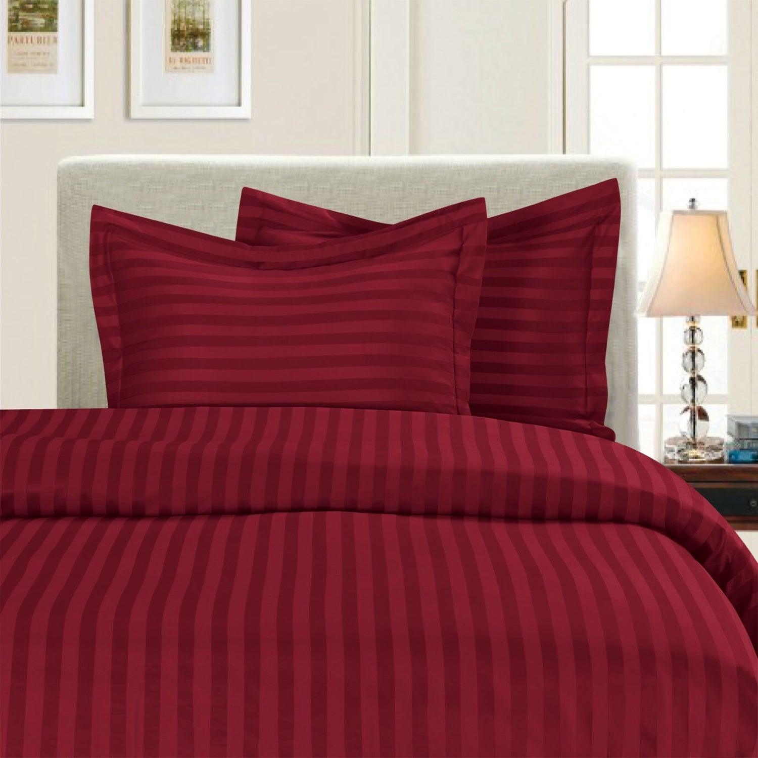 Everlaneas 3-Piece Stripe Duvet Cover Set - Dobby Stripe Printed Pattern