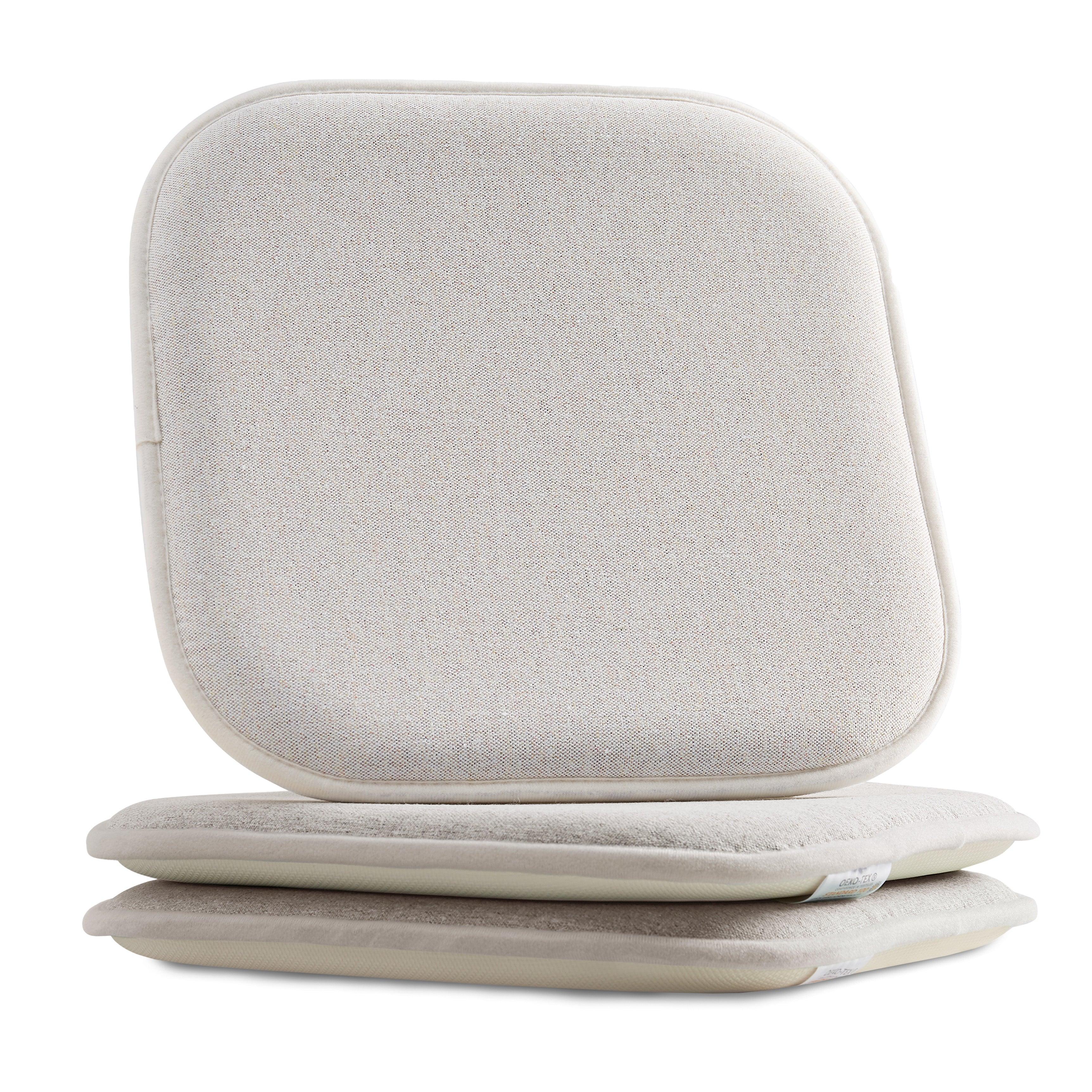 Everlaneas 2 Pack Textured Chair Cushion Covers - Skid-Proof Rubber Backing