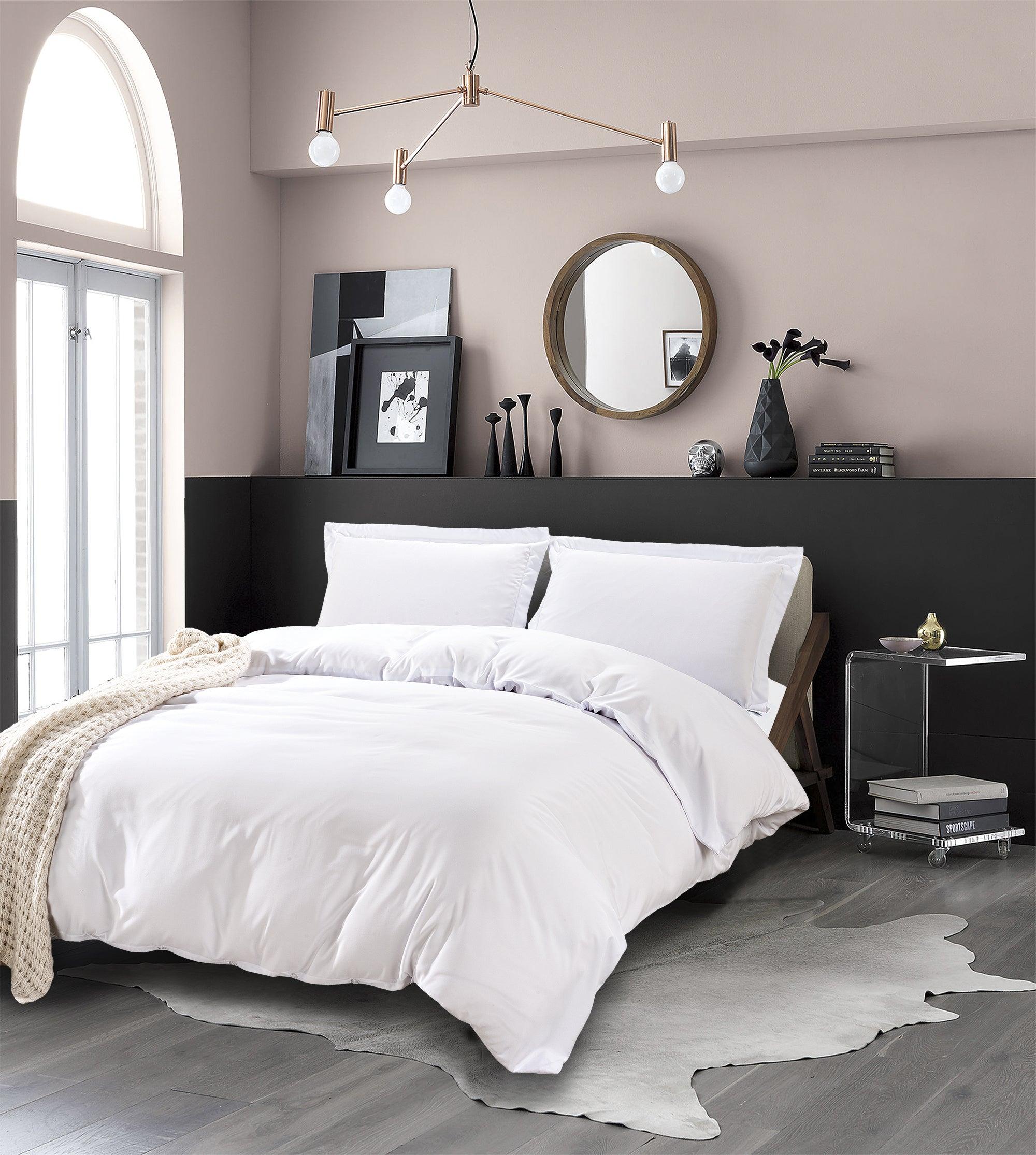 Everlaneas Essential 3-Piece Solid Duvet Cover Set