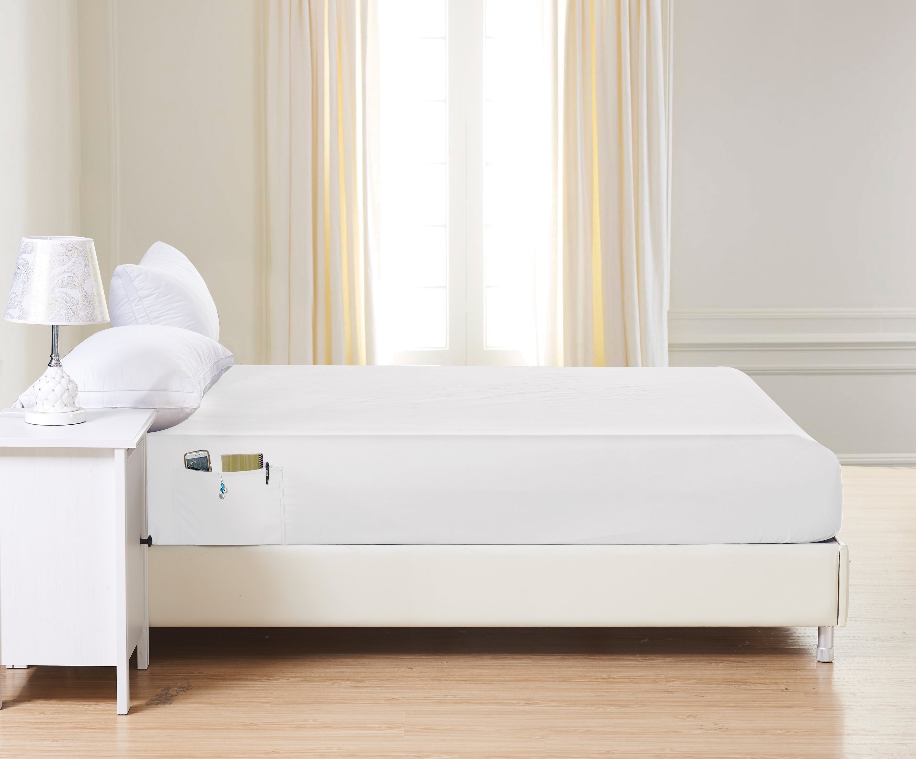 Everlaneas Elevated 6-Pack Deep Pocket Fitted Sheets - Double Sided Storage Pockets