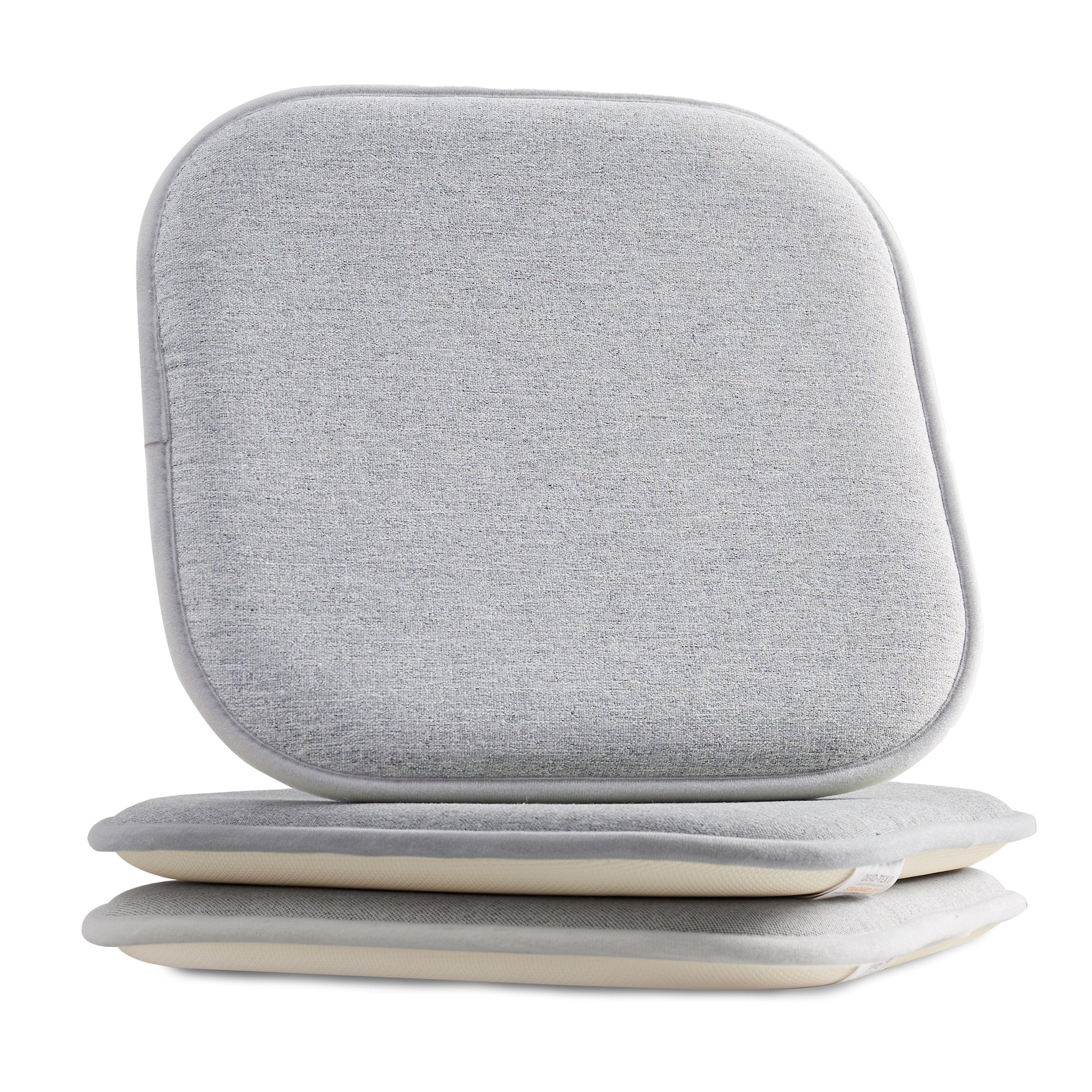 Everlaneas 2 Pack Textured Chair Cushion Covers - Skid-Proof Rubber Backing