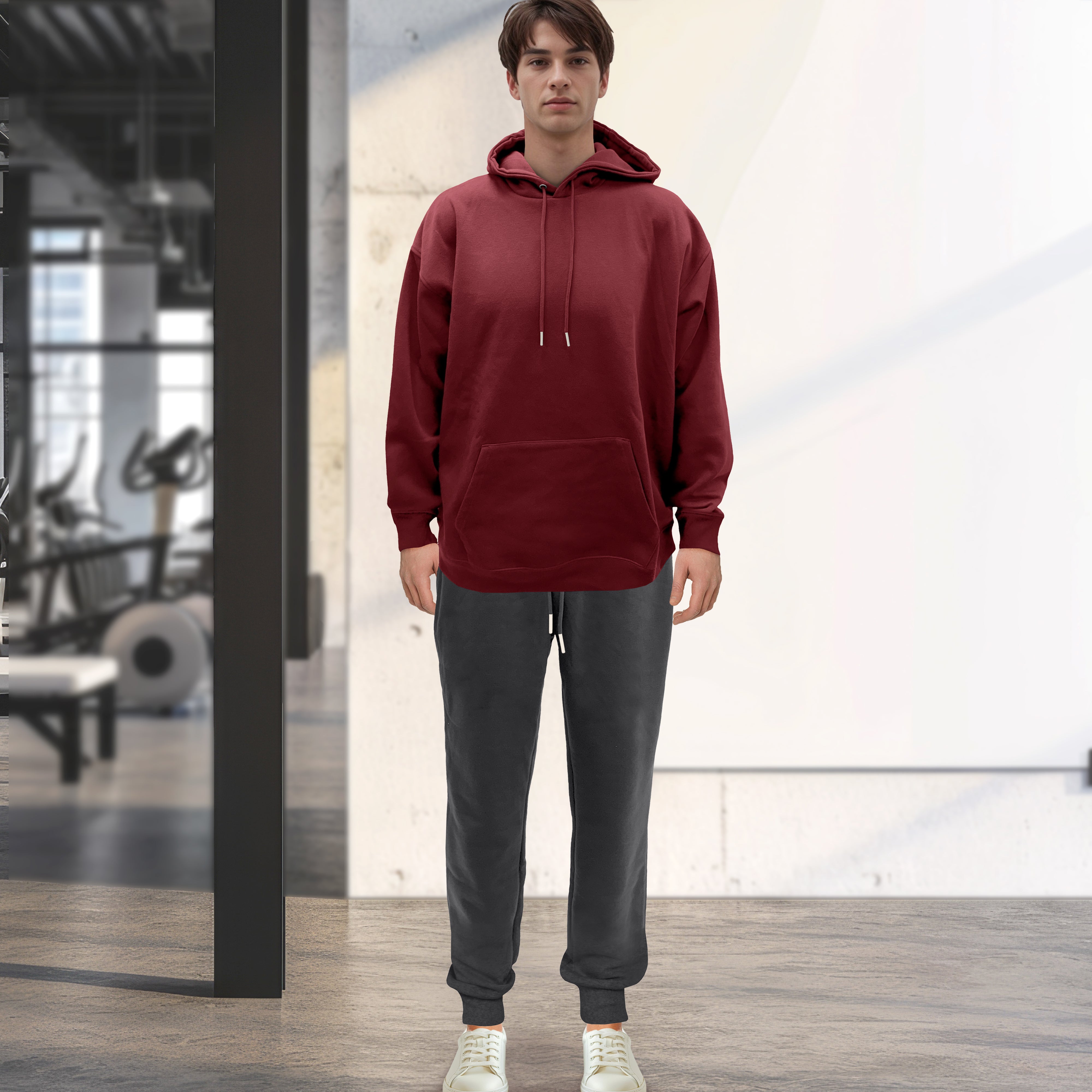 Everlaneas Cotton Active Men Tracksuit 2 Piece Set Athletic Jogging Sweatsuits