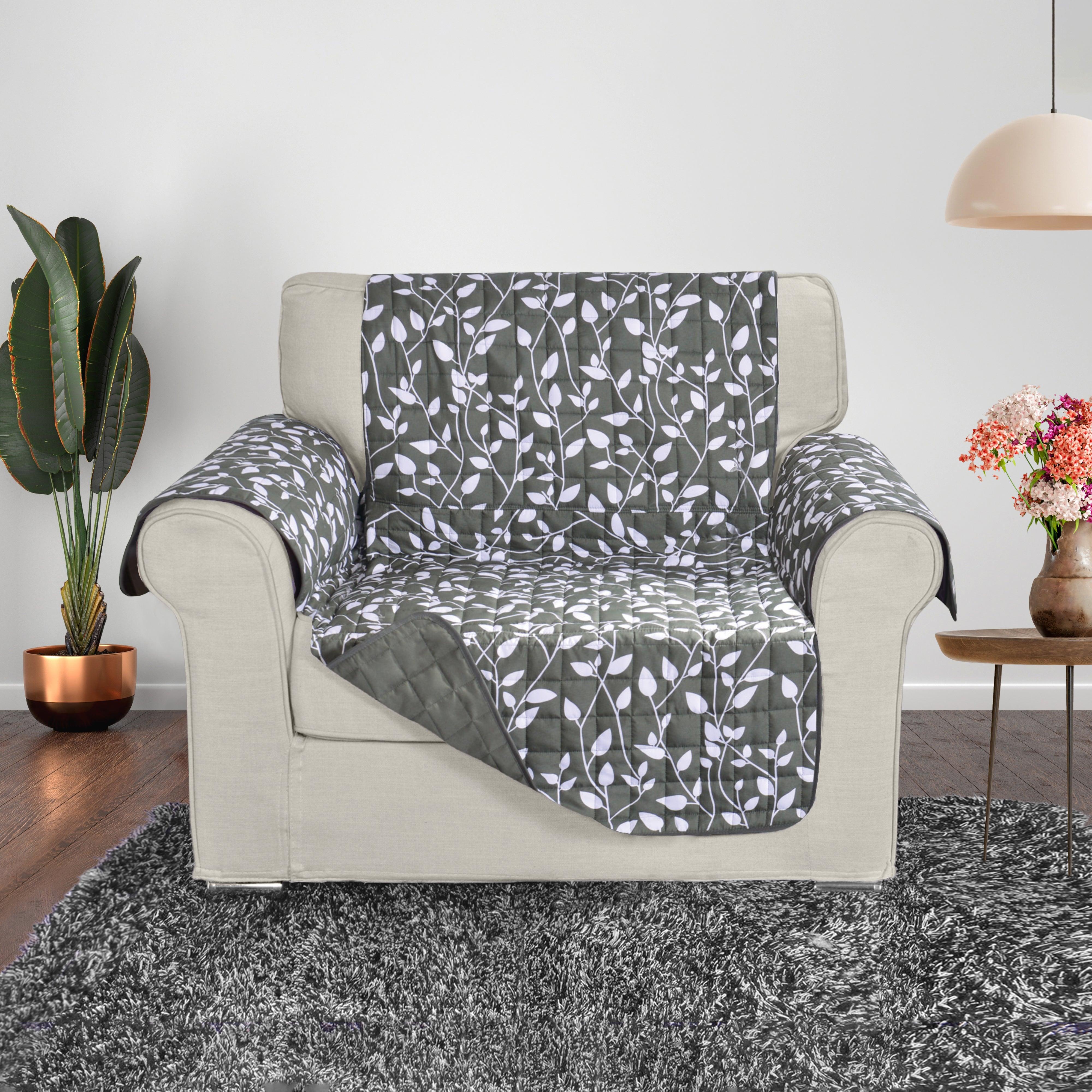 Everlaneas Leaves Design Reversible Smart Furniture Protectors