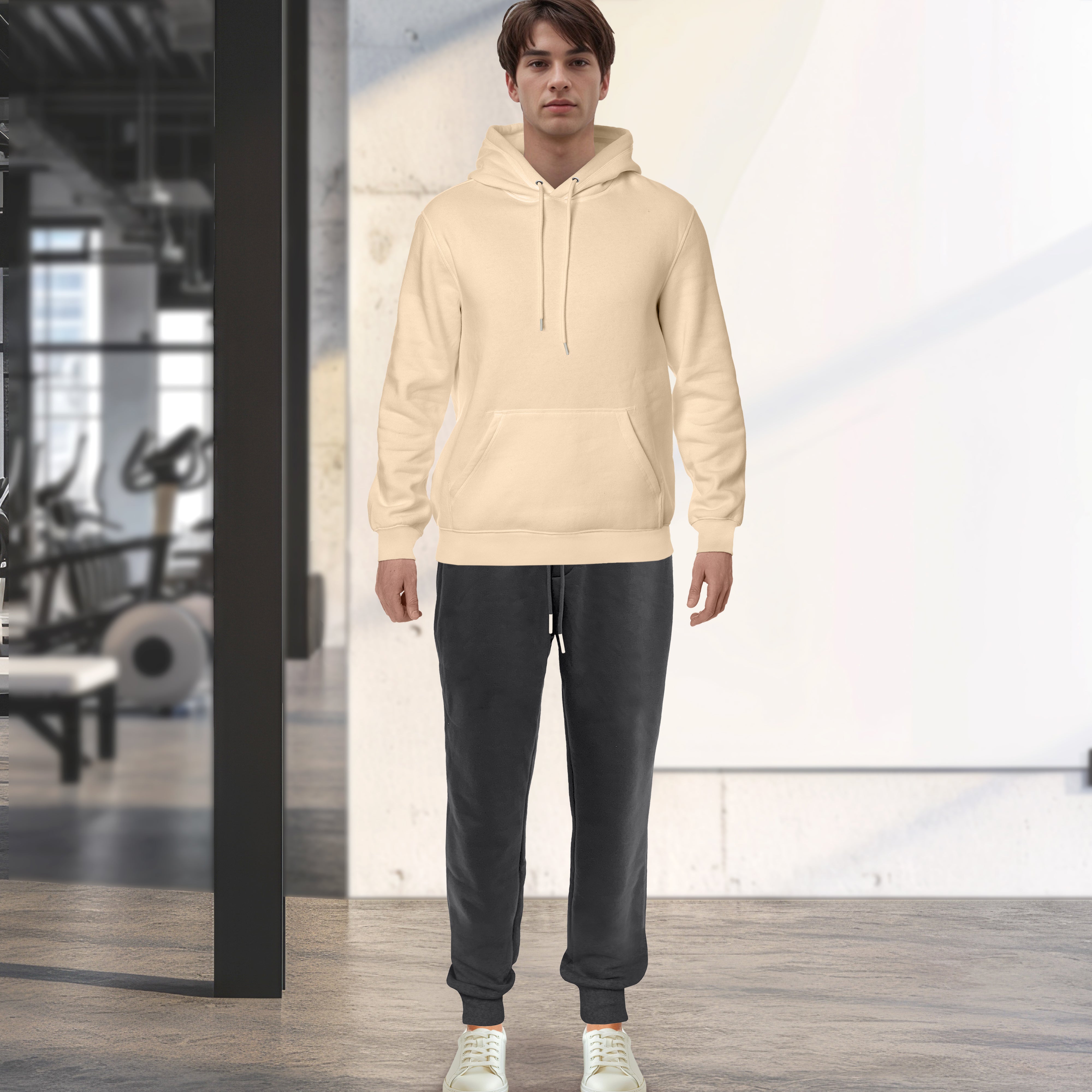 Everlaneas Cotton Active Men Tracksuit 2 Piece Set Athletic Jogging Sweatsuits