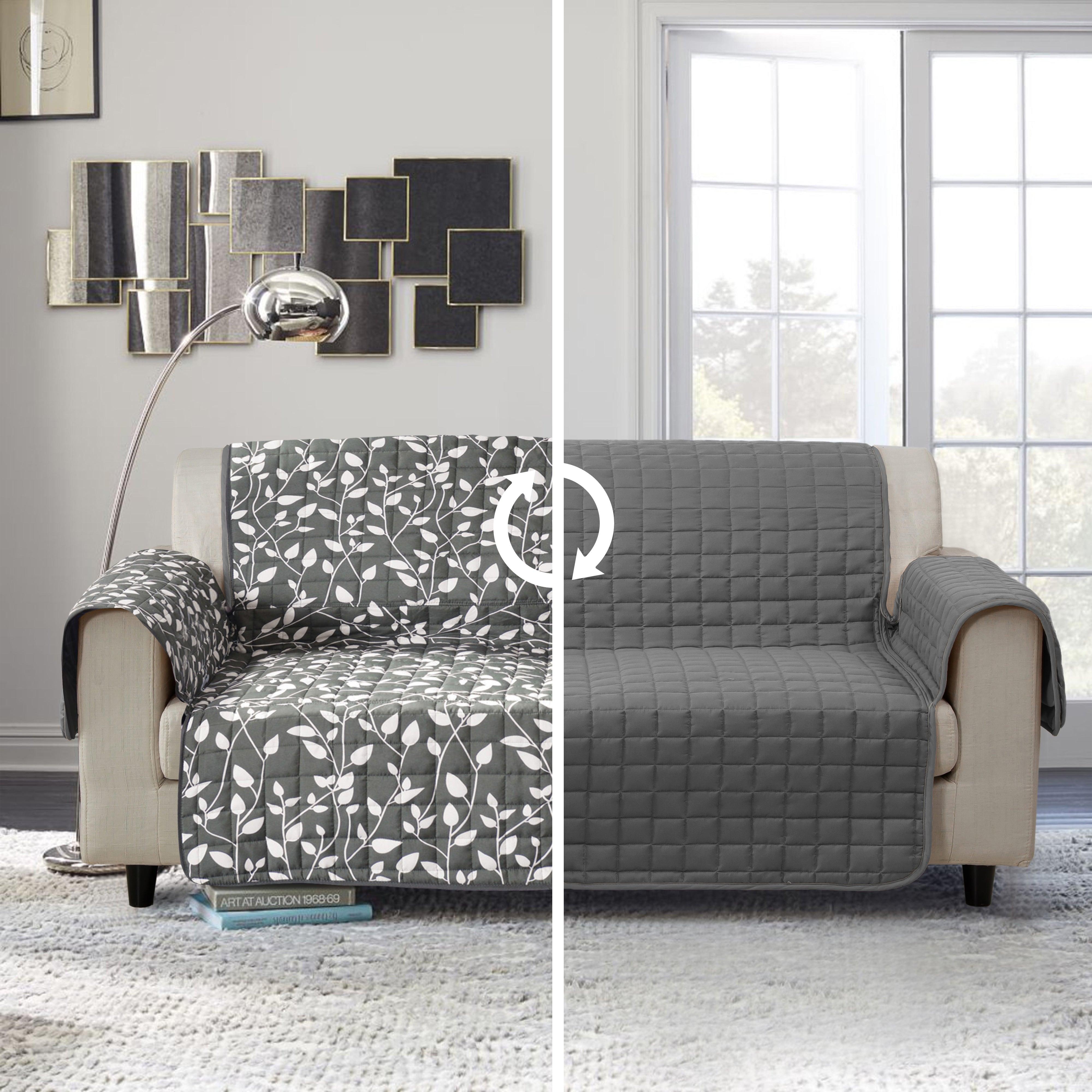 Everlaneas Leaves Design Reversible Smart Furniture Protectors