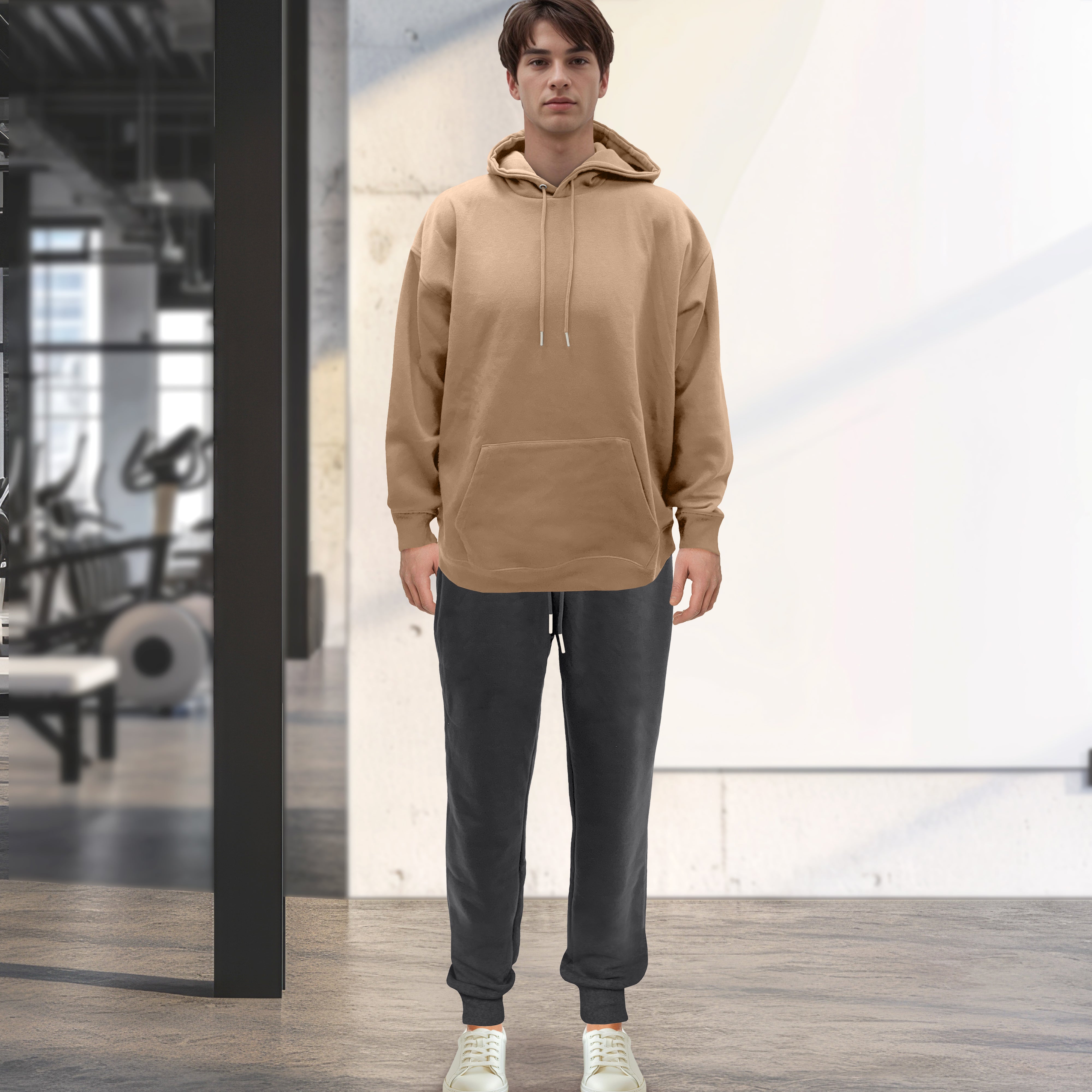 Everlaneas Cotton Active Men Tracksuit 2 Piece Set Athletic Jogging Sweatsuits