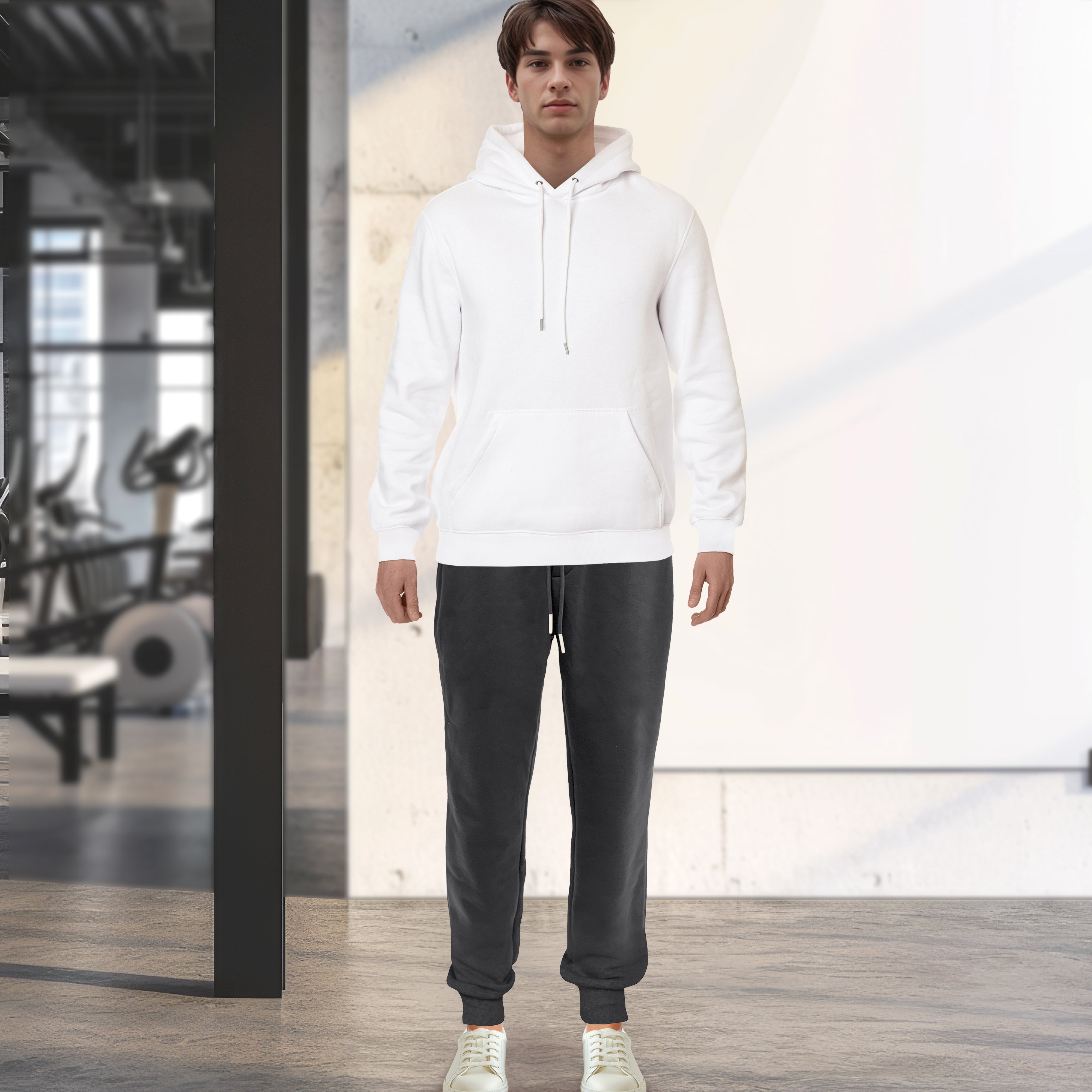 Everlaneas Cotton Active Men Tracksuit 2 Piece Set Athletic Jogging Sweatsuits