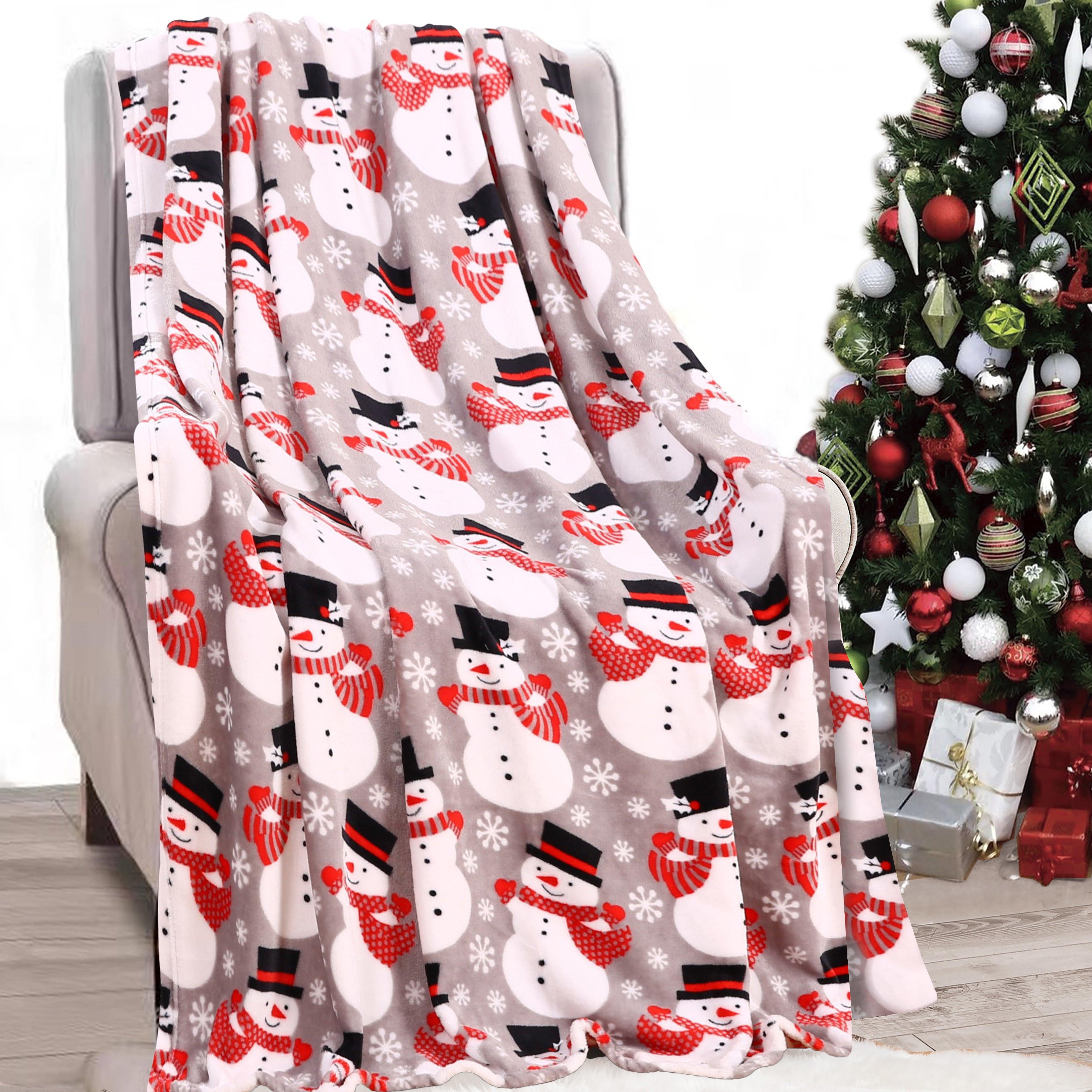 Everlaneas 50" x 60" Holiday Velvet Plush Blanket Throw - 50 x 60 inches