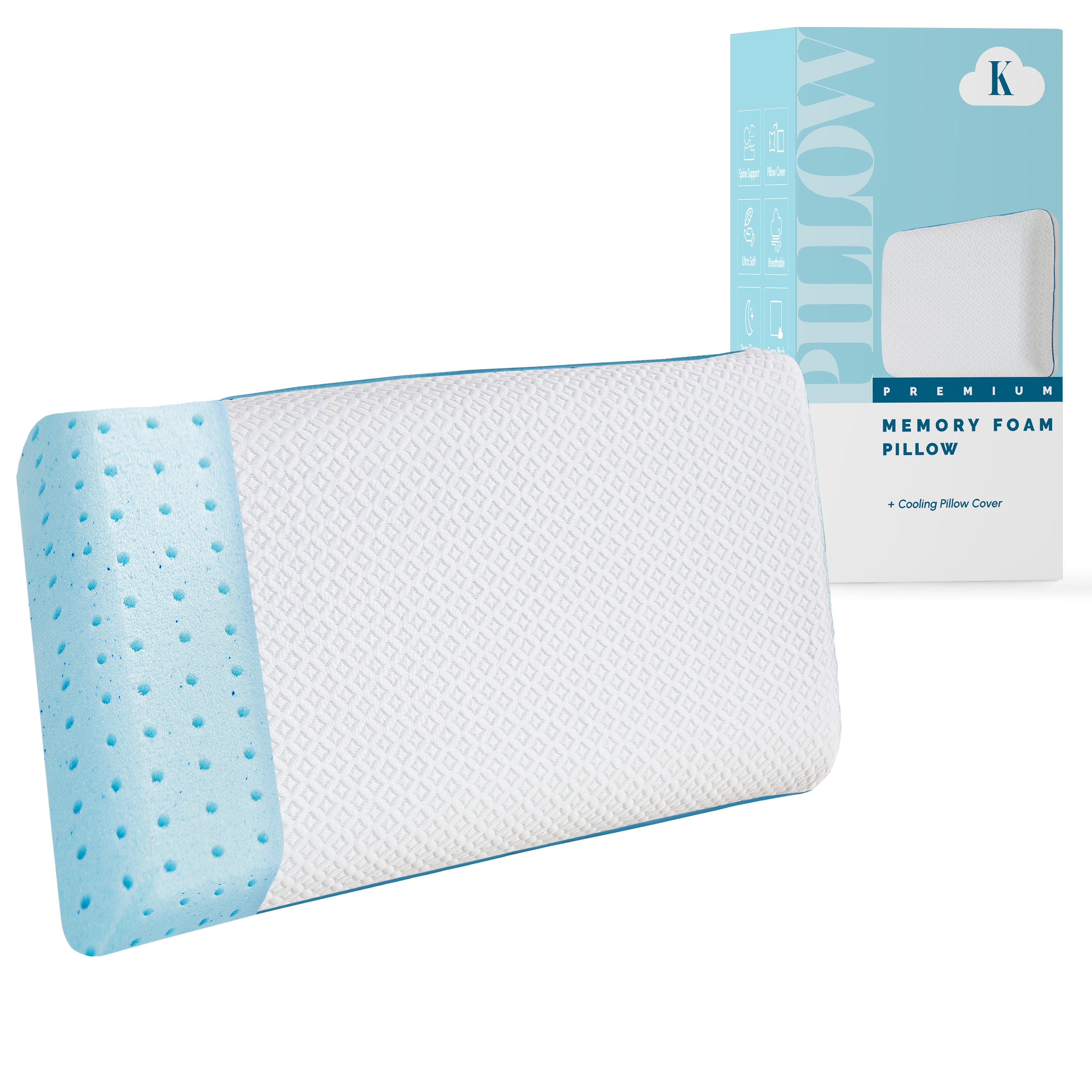 Everlaneas Cooling Memory Foam Pillow, Gel-Infused Filling