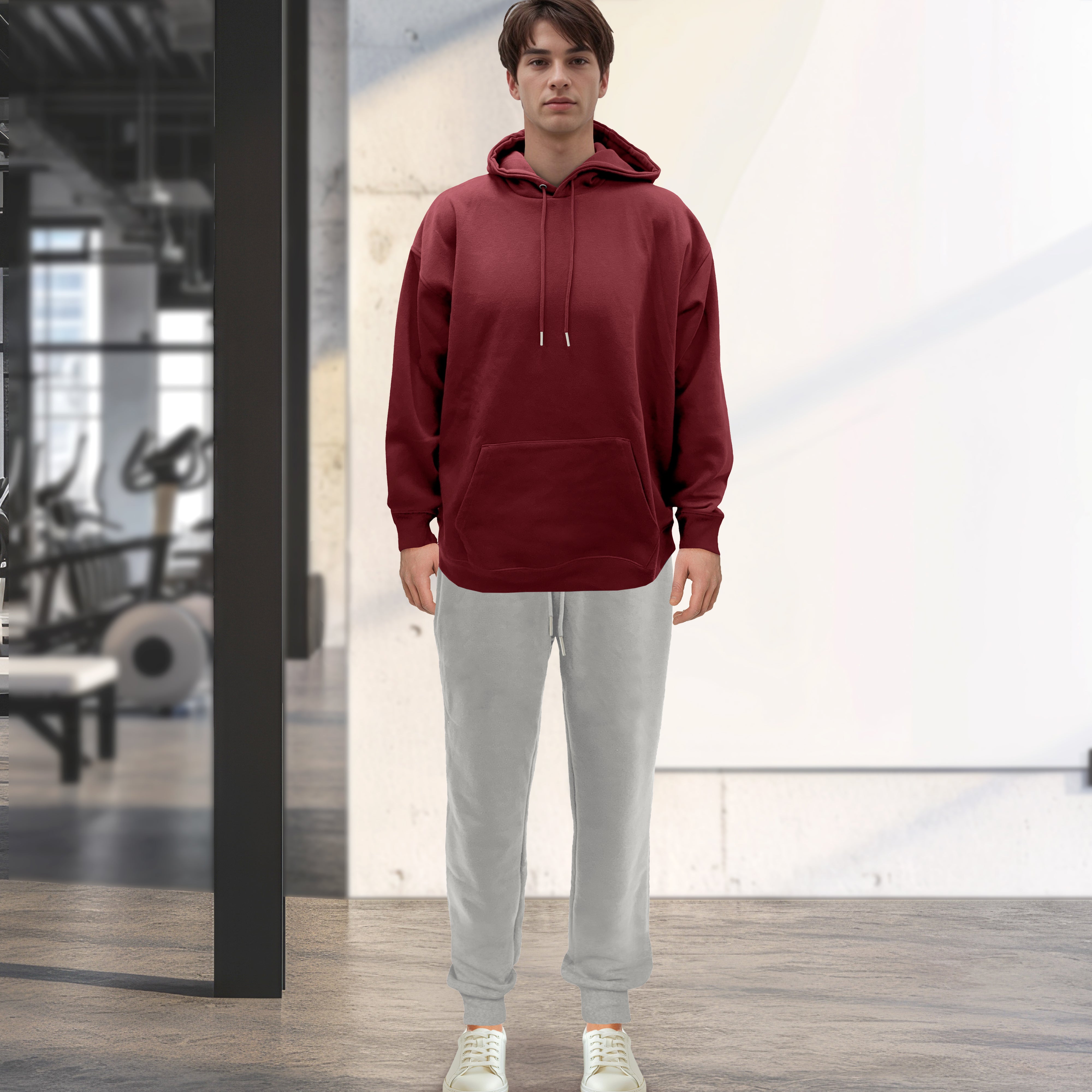 Everlaneas Cotton Active Men Tracksuit 2 Piece Set Athletic Jogging Sweatsuits