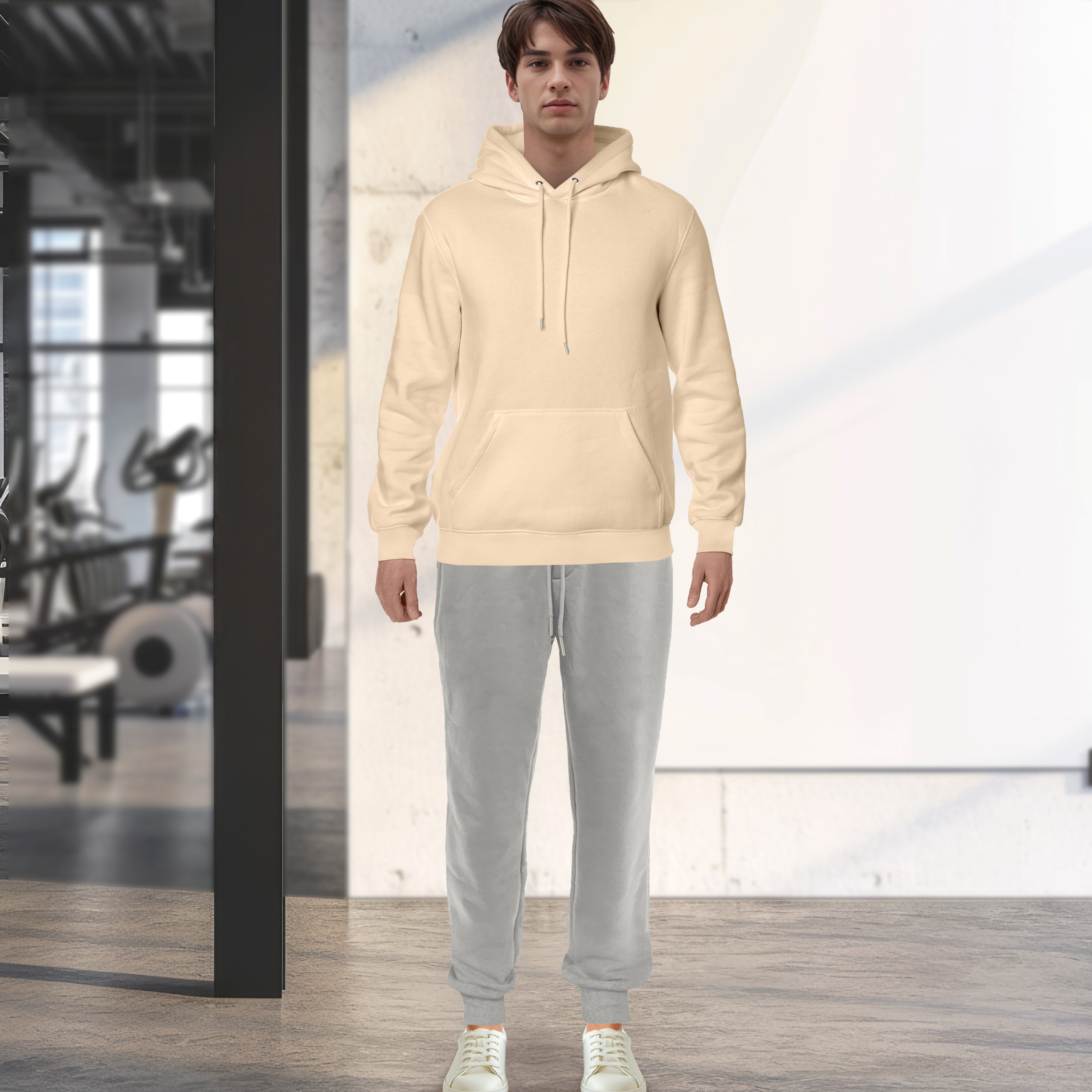 Everlaneas Cotton Active Men Tracksuit 2 Piece Set Athletic Jogging Sweatsuits