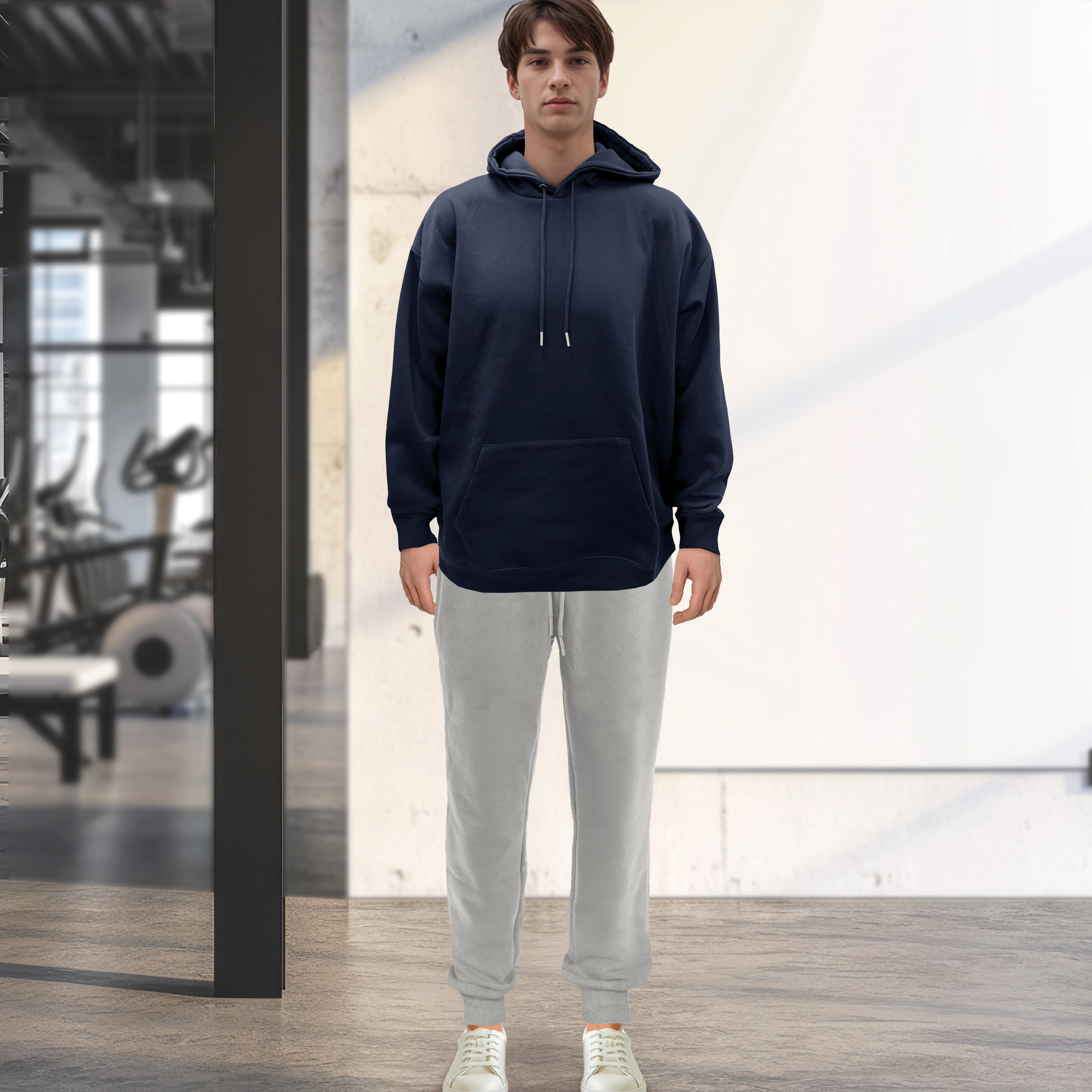 Everlaneas Cotton Active Men Tracksuit 2 Piece Set Athletic Jogging Sweatsuits