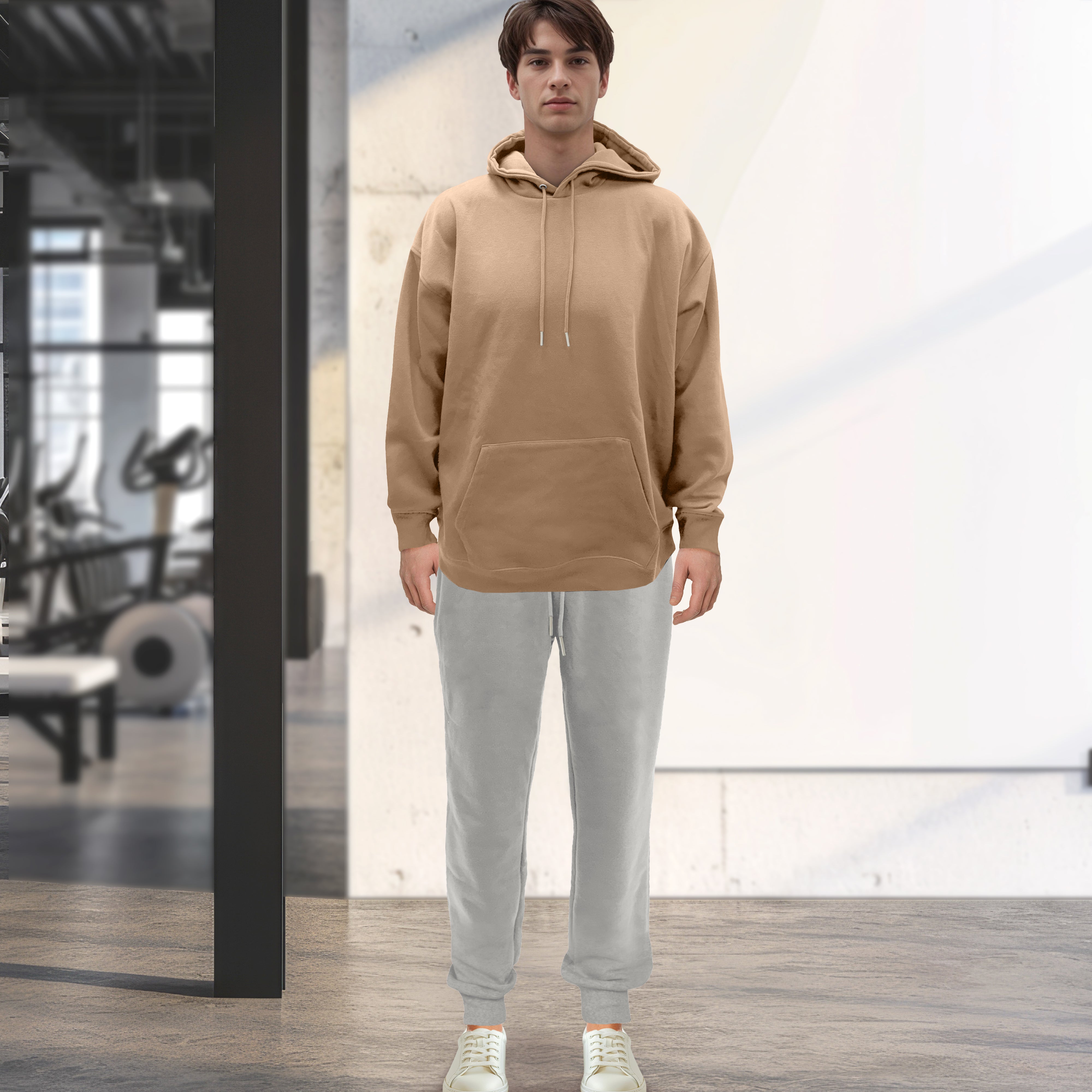 Everlaneas Cotton Active Men Tracksuit 2 Piece Set Athletic Jogging Sweatsuits