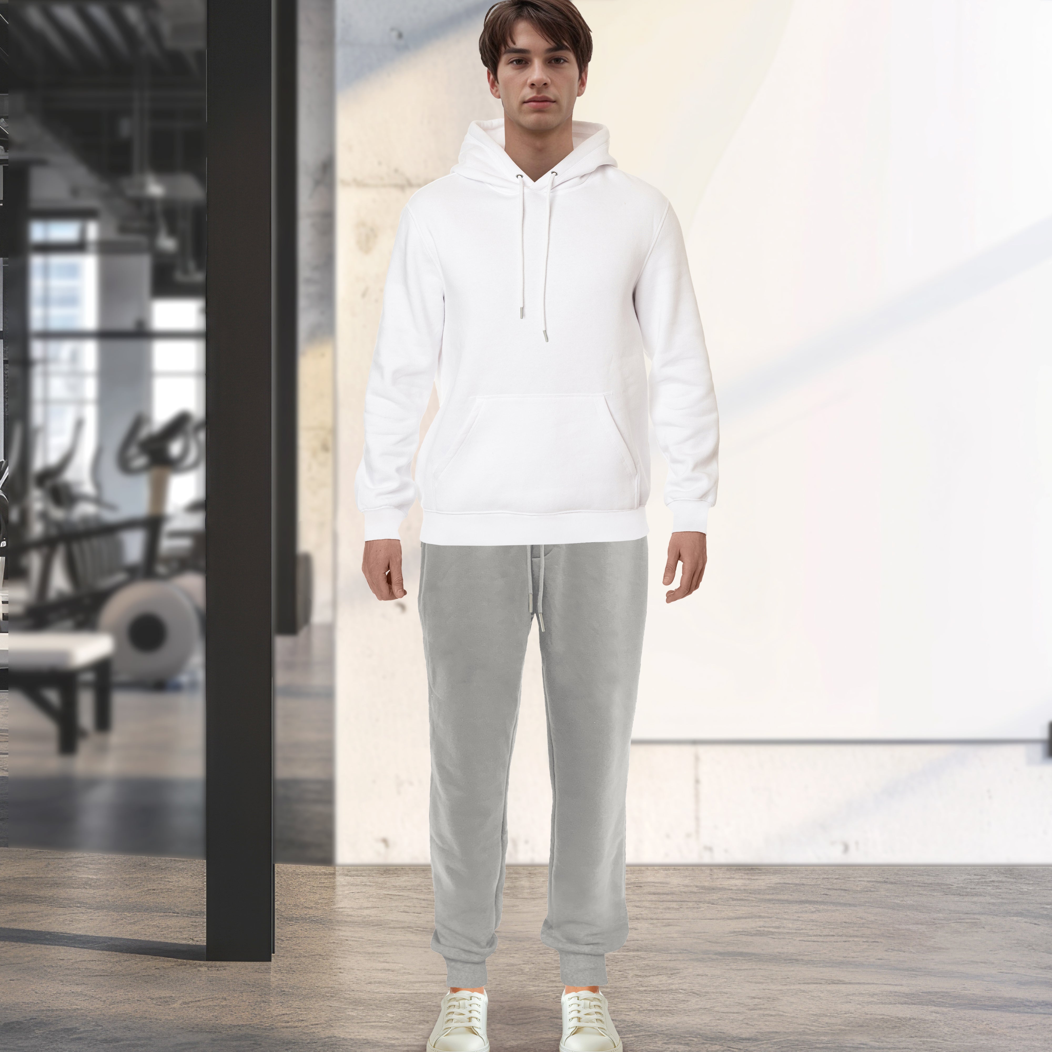 Everlaneas Cotton Active Men Tracksuit 2 Piece Set Athletic Jogging Sweatsuits