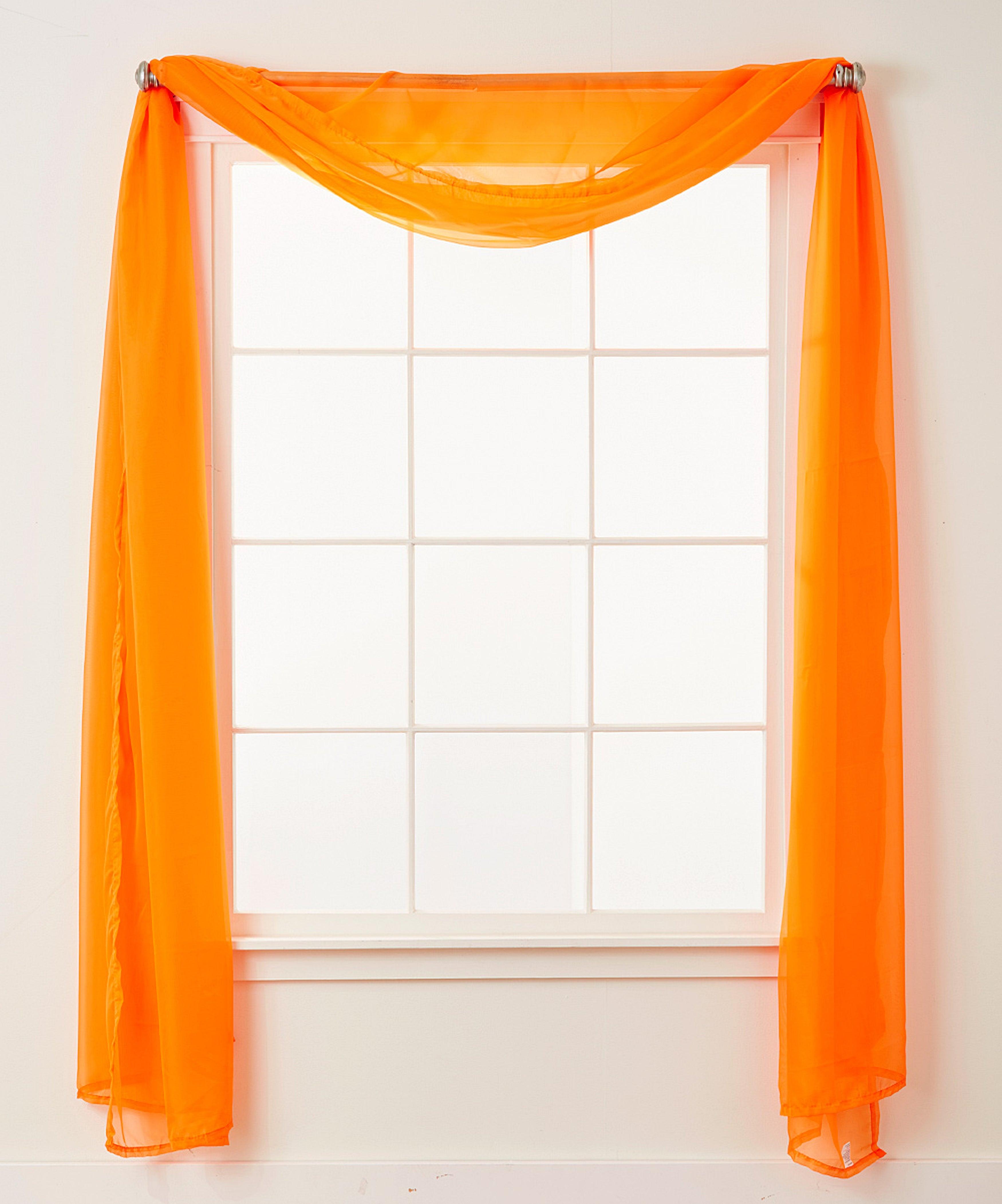 Everlaneas 1 Panel - Scarf Solid Sheer Curtain Panel - Rod Pocket - 60" Width X 216" Length