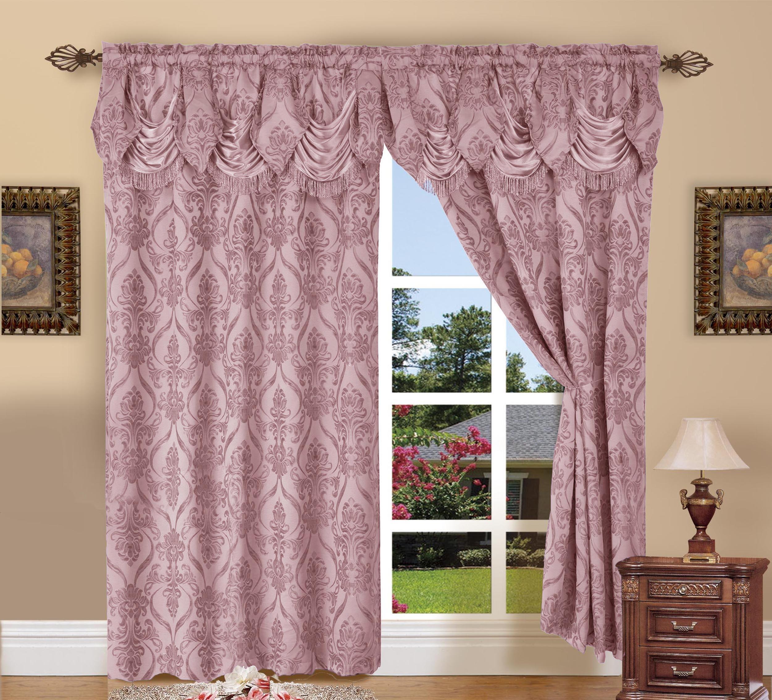 Everlaneas Set of 2 Penelope Jacquard Look Curtain Panels - 54" W x 84" L