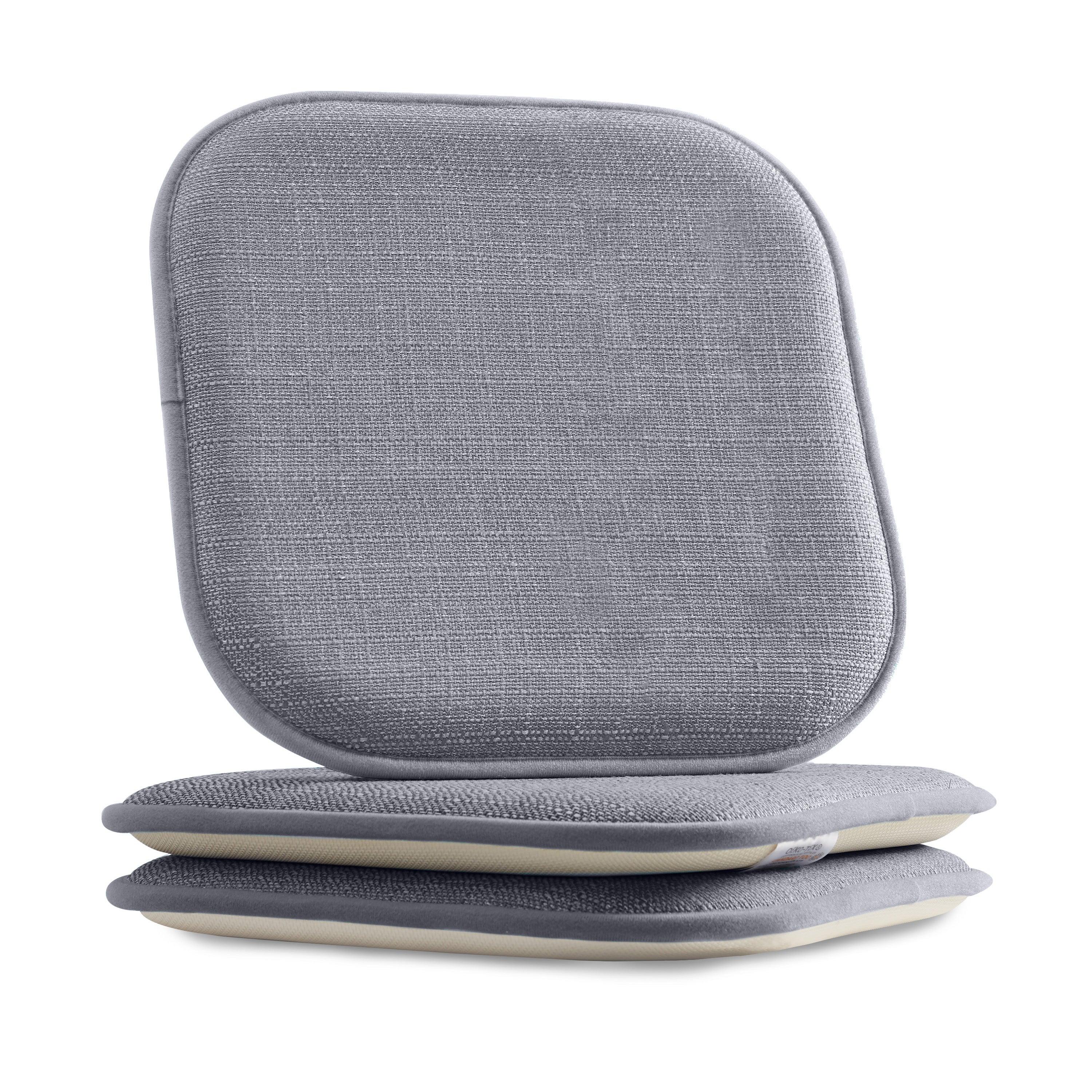 Everlaneas 2 Pack Textured Chair Cushion Covers - Skid-Proof Rubber Backing