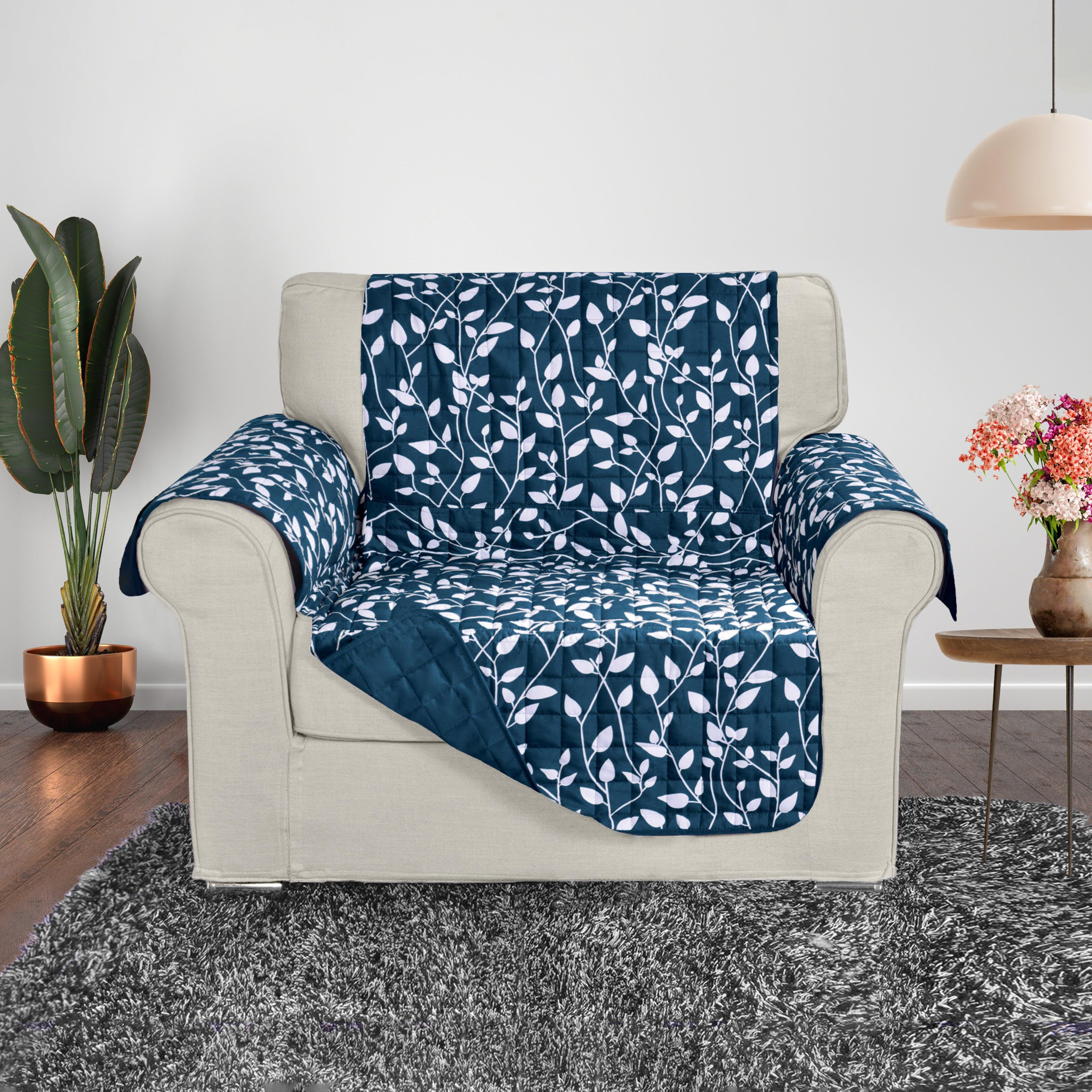 Everlaneas Leaves Design Reversible Smart Furniture Protectors