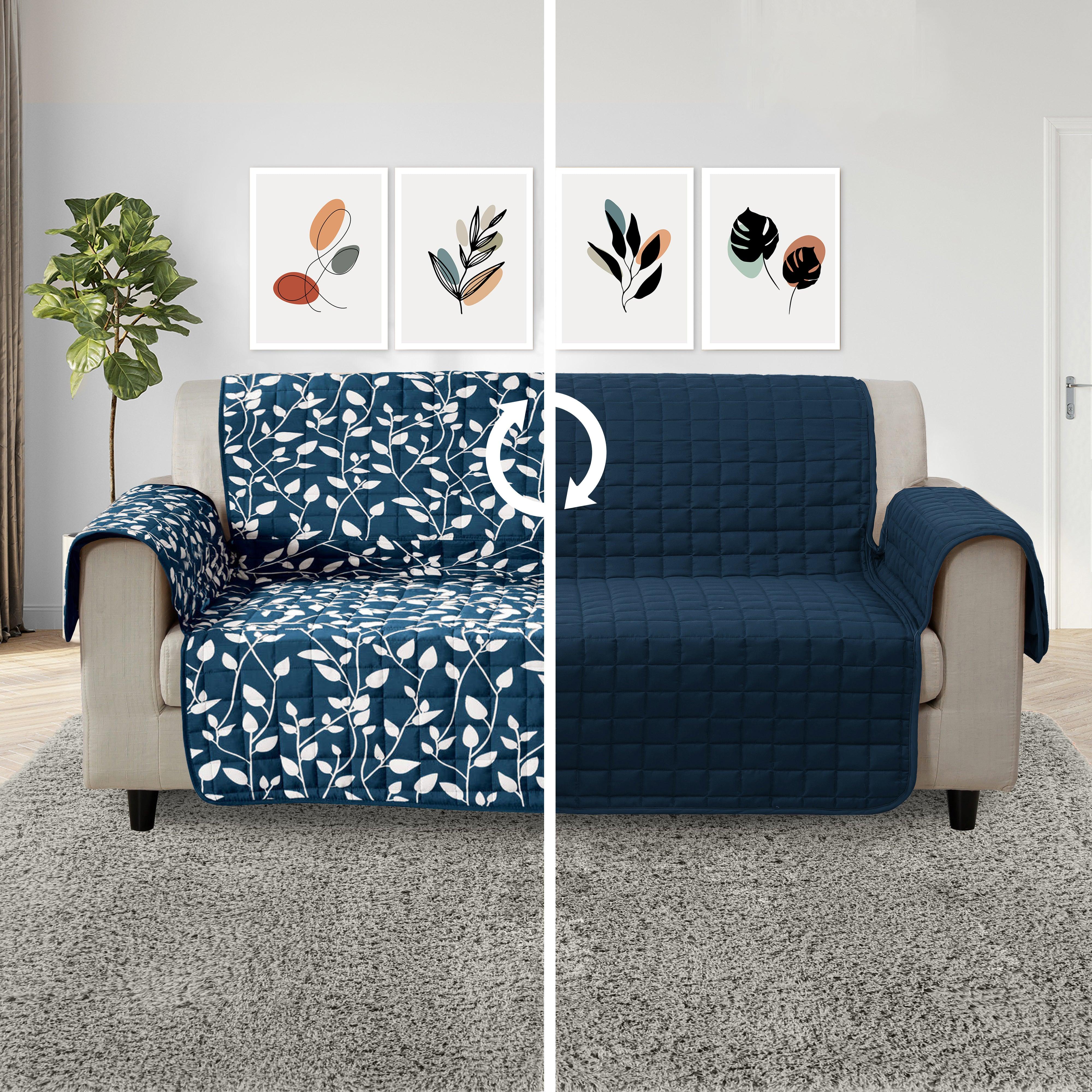 Everlaneas Leaves Design Reversible Smart Furniture Protectors