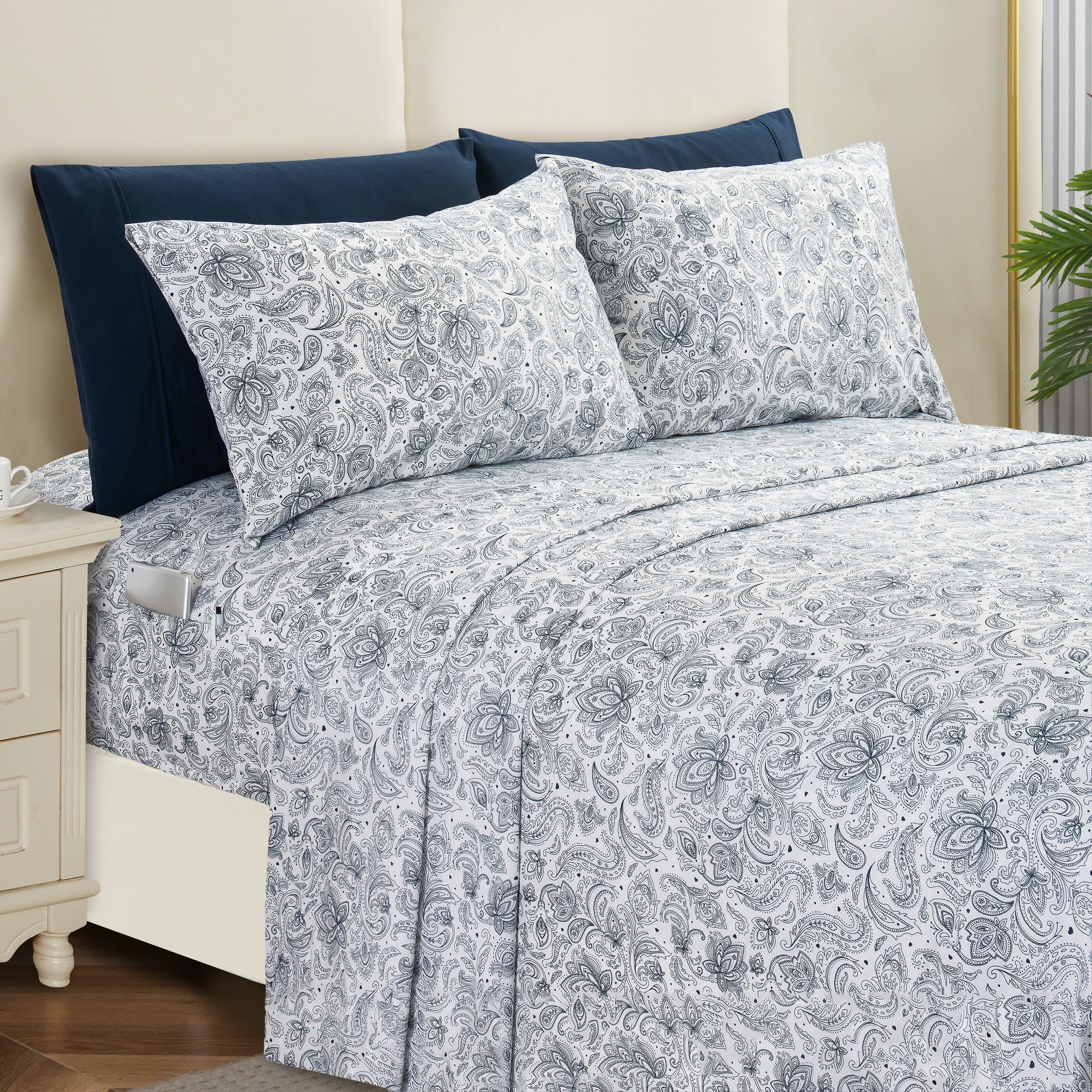 Everlaneas 6-Piece Paisley Printed Pattern - Soft as a Hotel Premium Quality Sheet Set