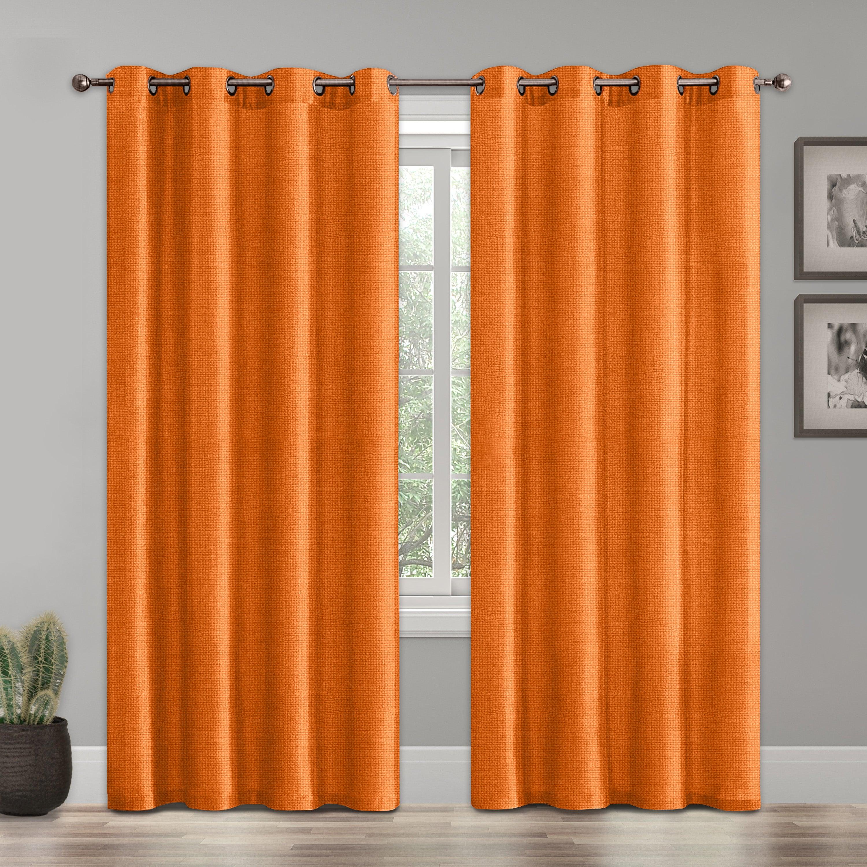 Everlaneas Set of 2 Room Darkening Grommet Top Curtains