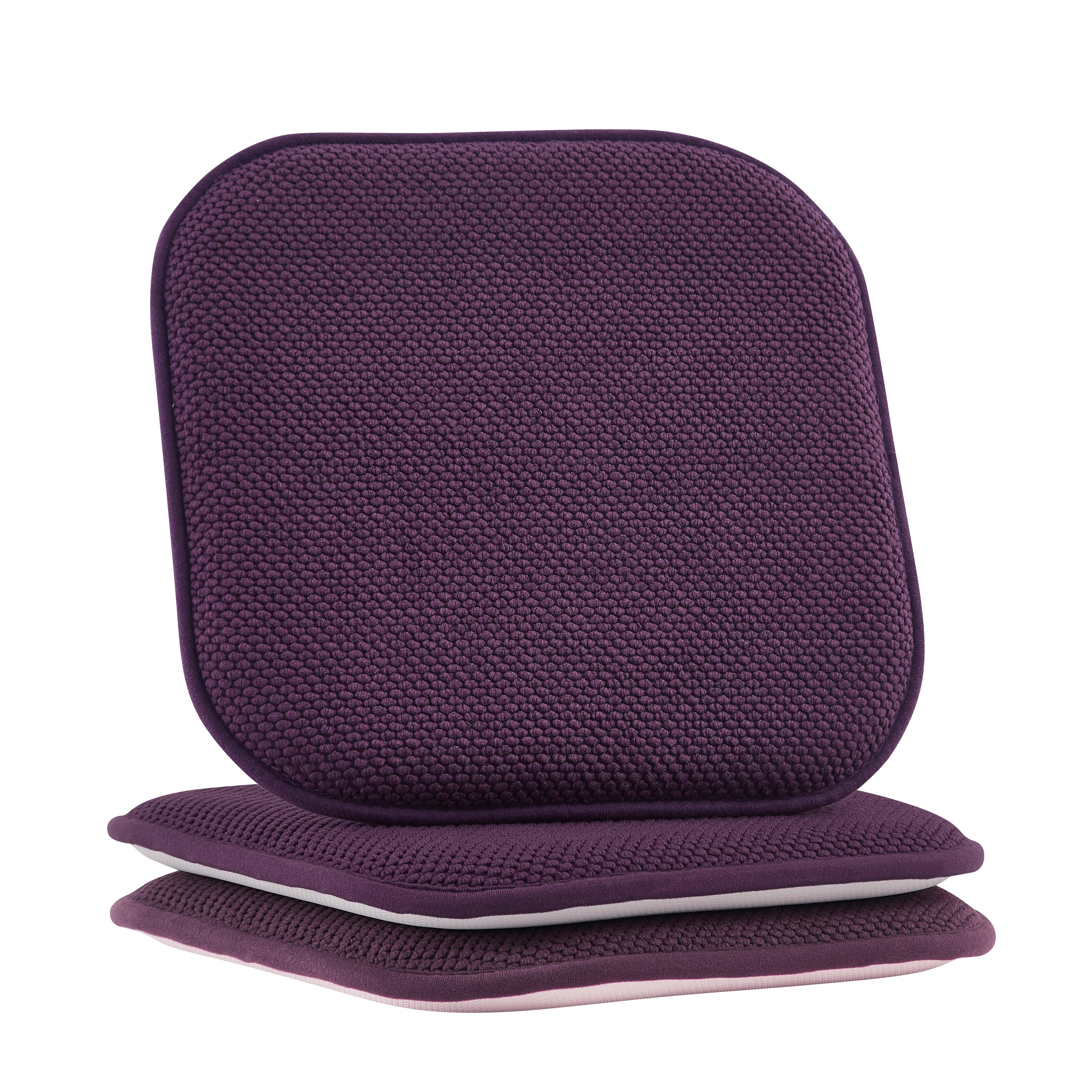 Everlaneas 2 Pack Textured Chair Cushion Covers - Skid-Proof Rubber Backing