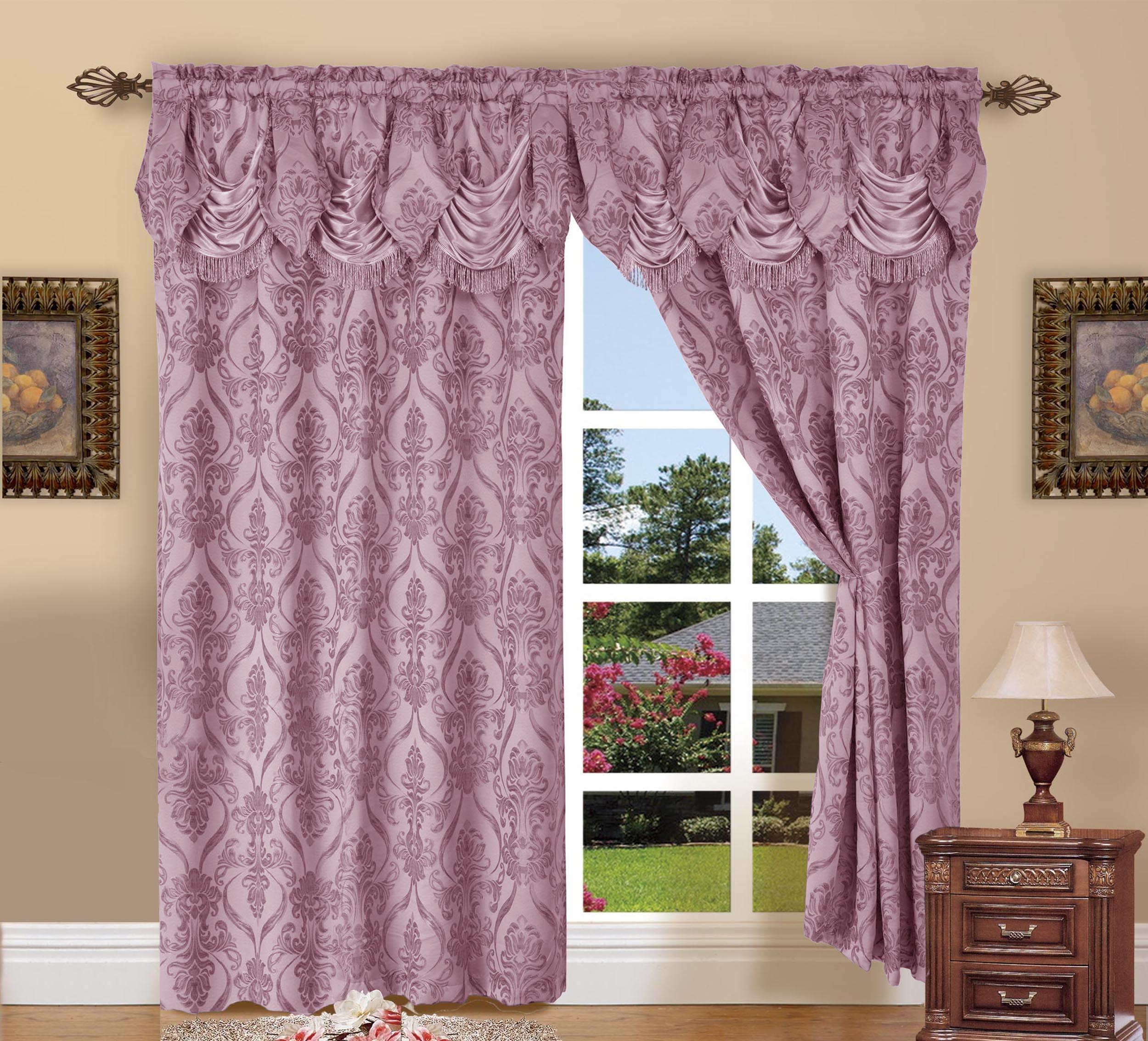 Everlaneas Set of 2 Penelope Jacquard Look Curtain Panels - 54" W x 84" L