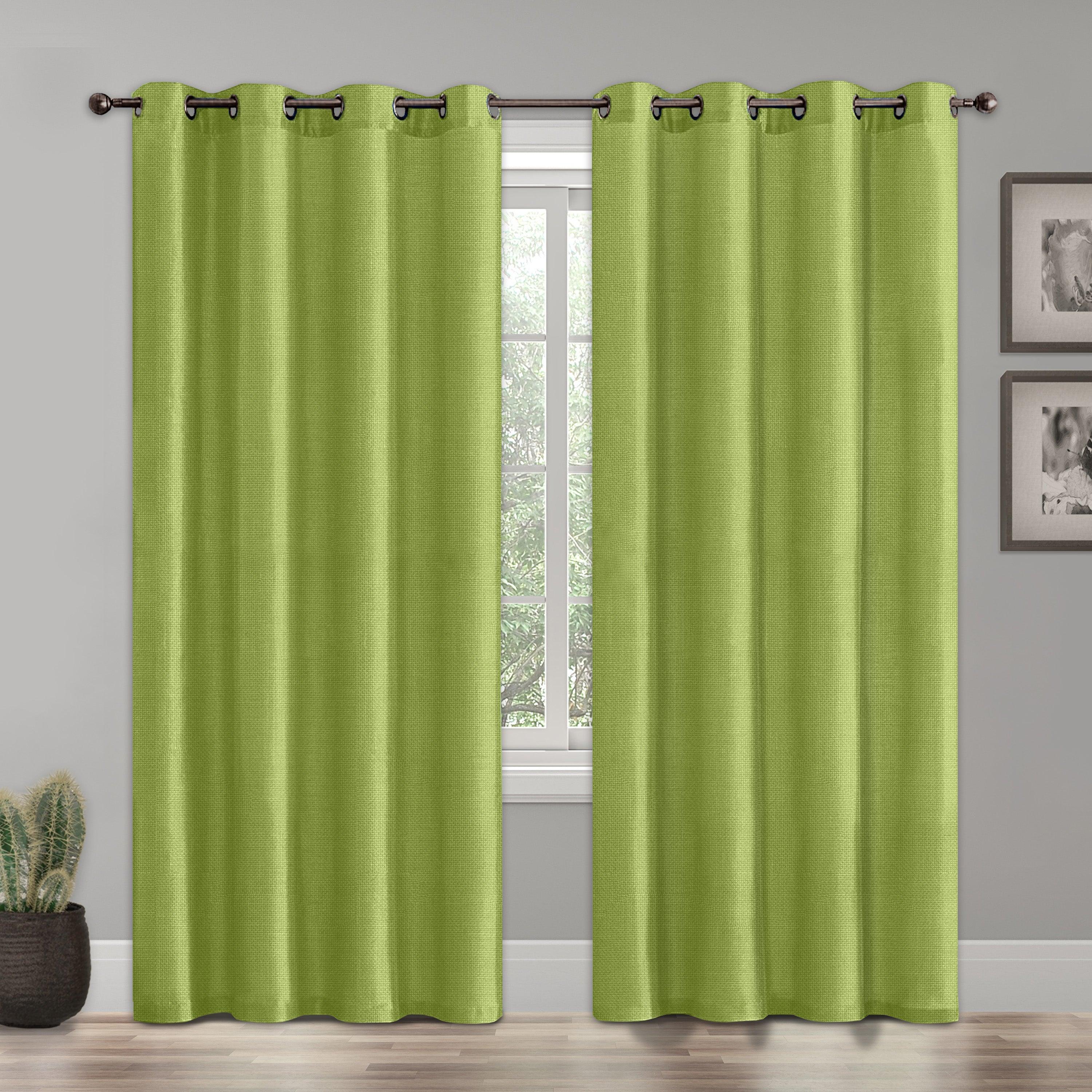 Everlaneas Set of 2 Room Darkening Grommet Top Curtains
