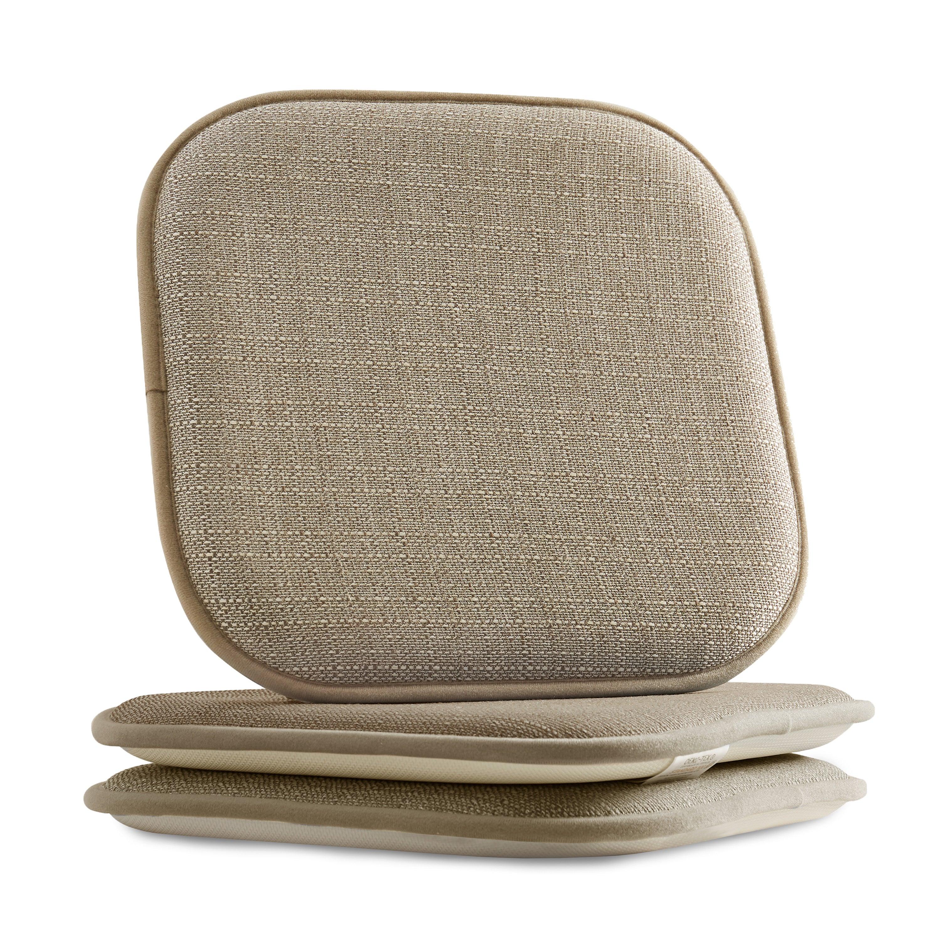 Everlaneas 2 Pack Textured Chair Cushion Covers - Skid-Proof Rubber Backing