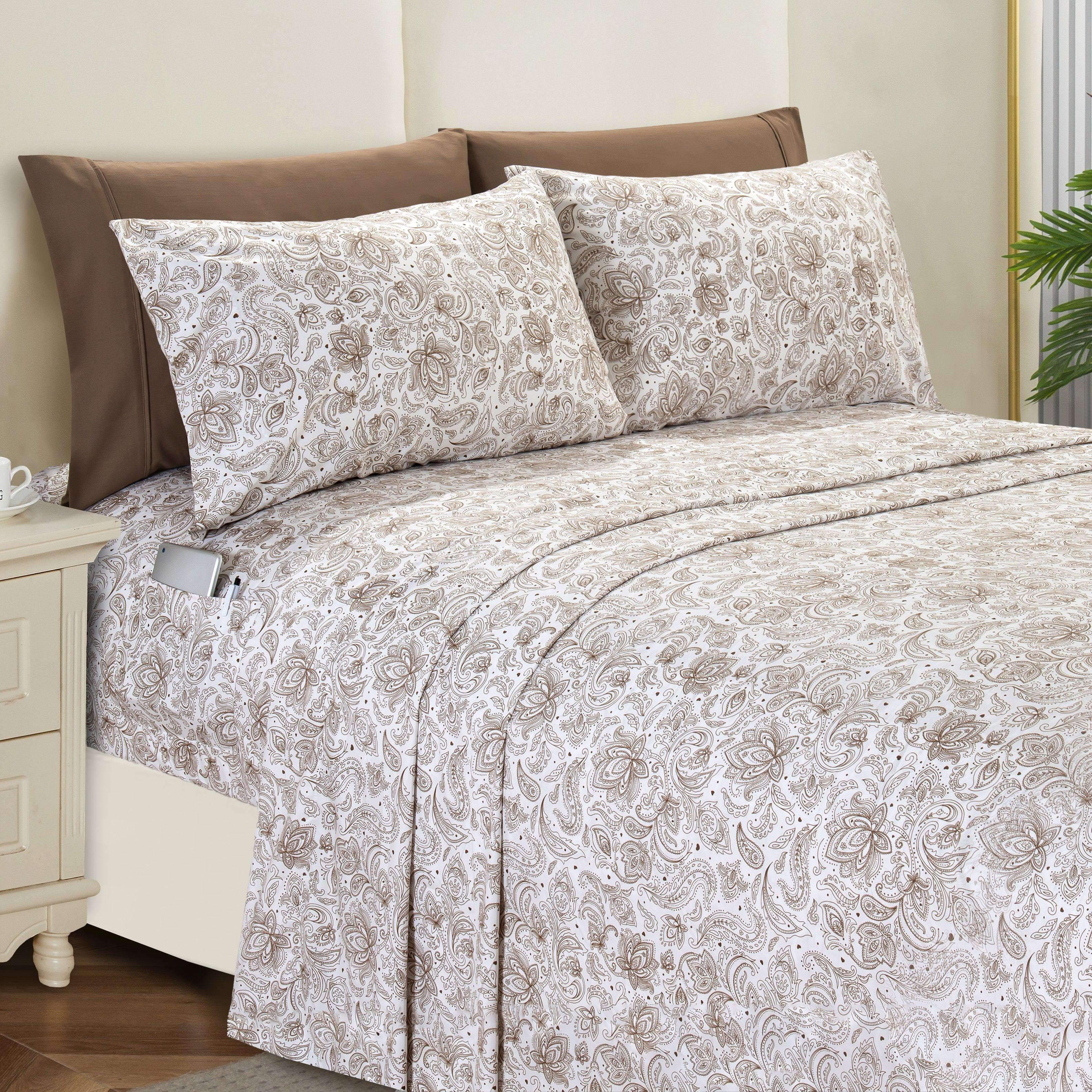 Everlaneas 6-Piece Paisley Printed Pattern - Soft as a Hotel Premium Quality Sheet Set
