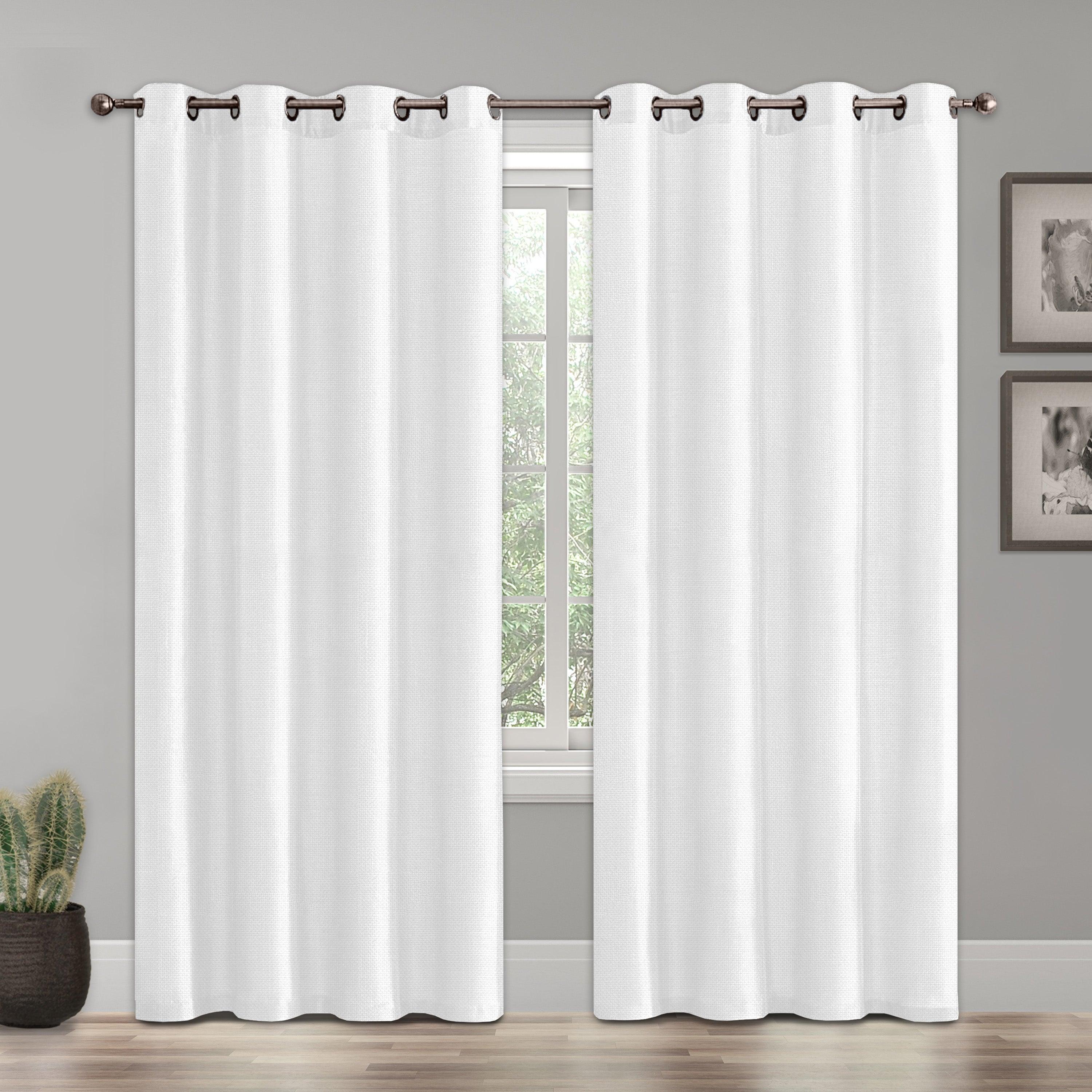 Everlaneas Set of 2 Room Darkening Grommet Top Curtains