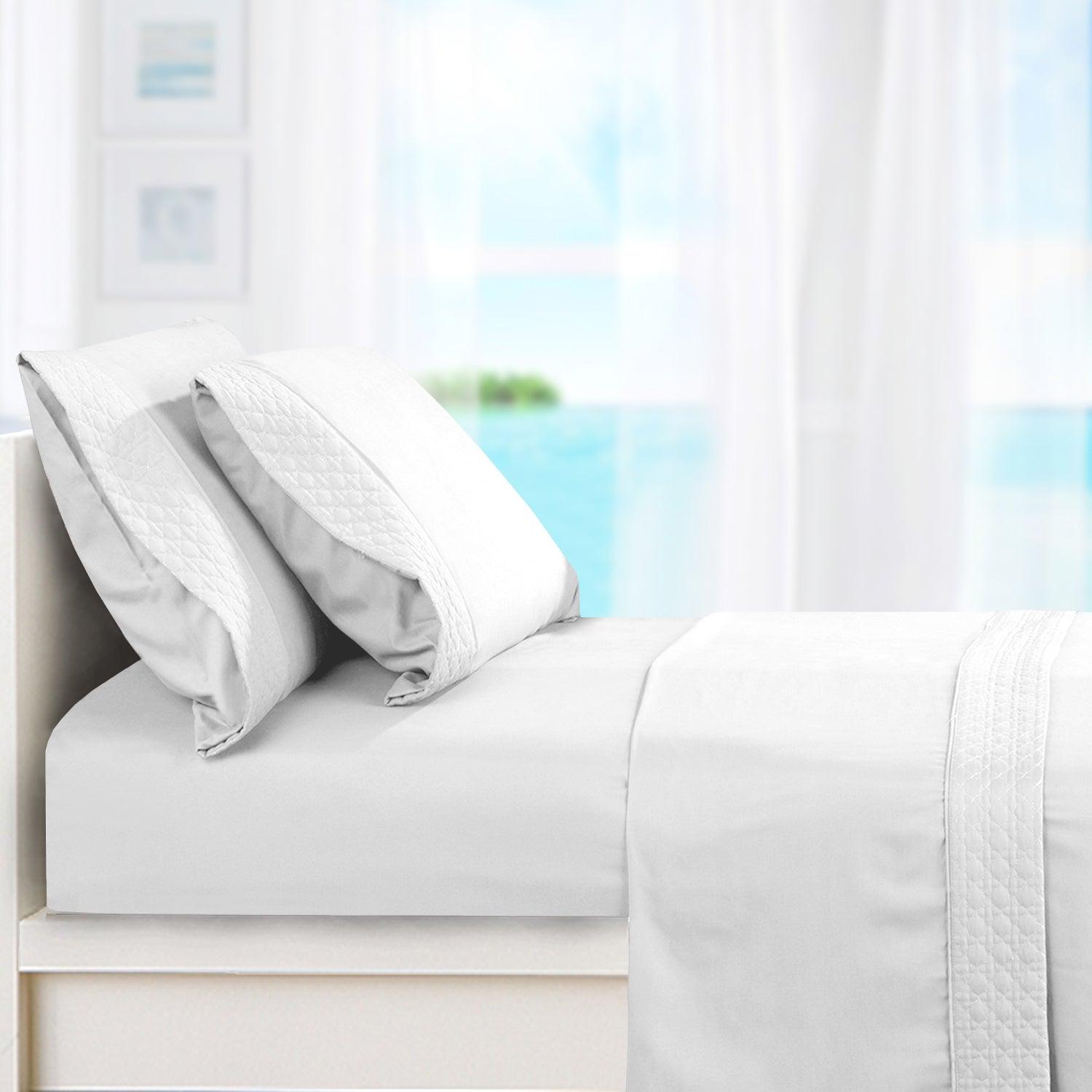 Everlaneas Quilted 4-Piece Sheet Set, Premium Hotel Quality