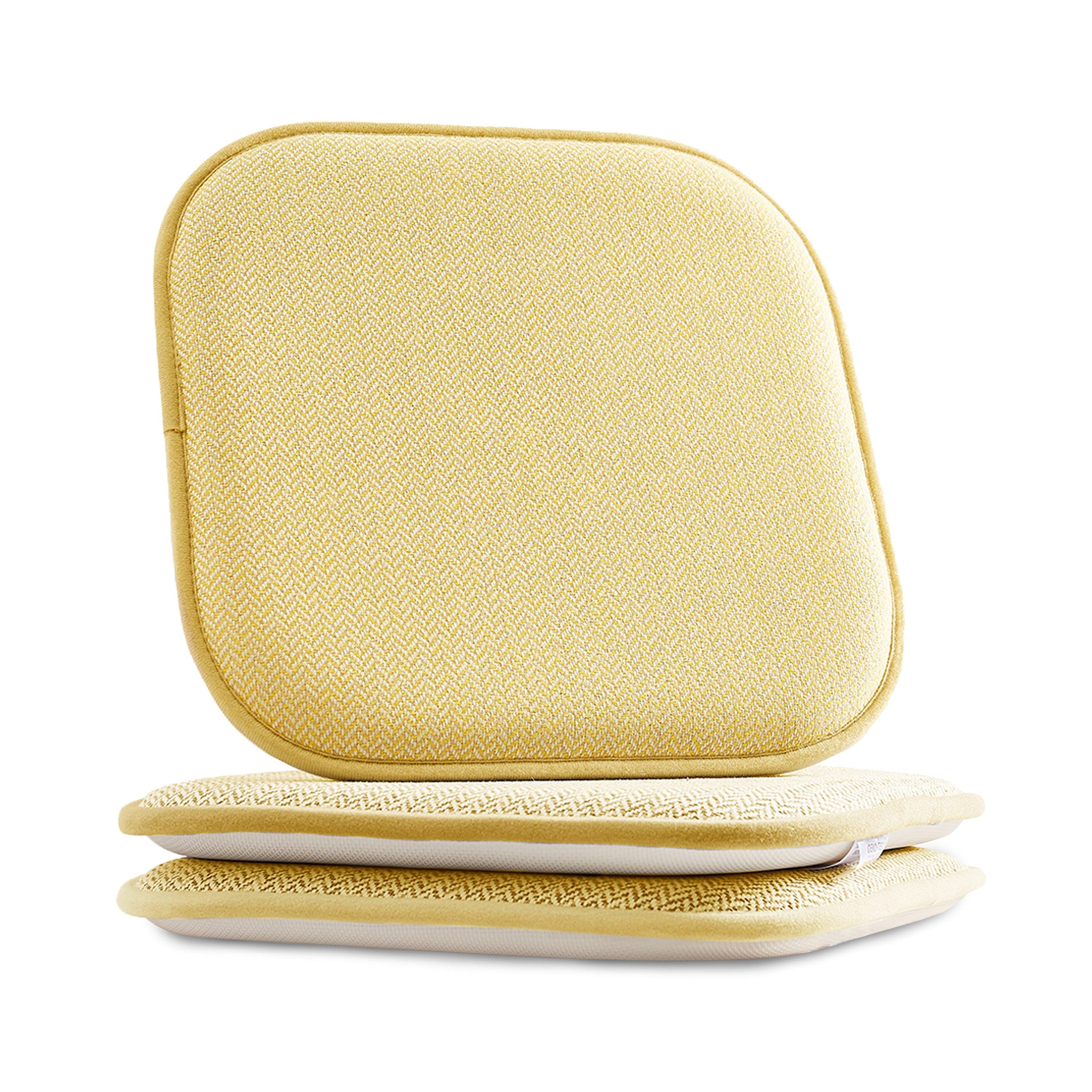 Everlaneas 2 Pack Textured Chair Cushion Covers - Skid-Proof Rubber Backing