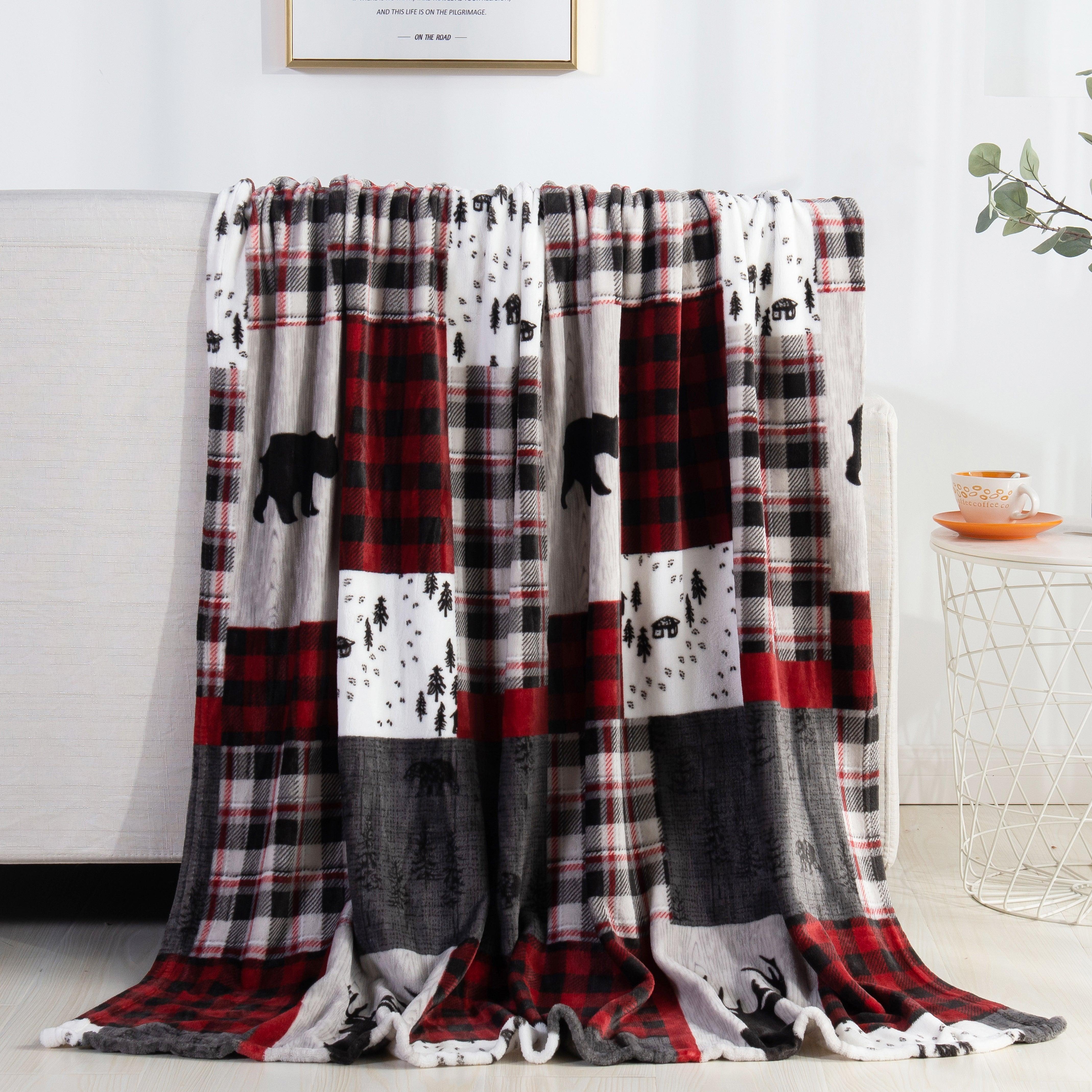 Everlaneas 50" x 60" Holiday Velvet Plush Blanket Throw - 50 x 60 inches
