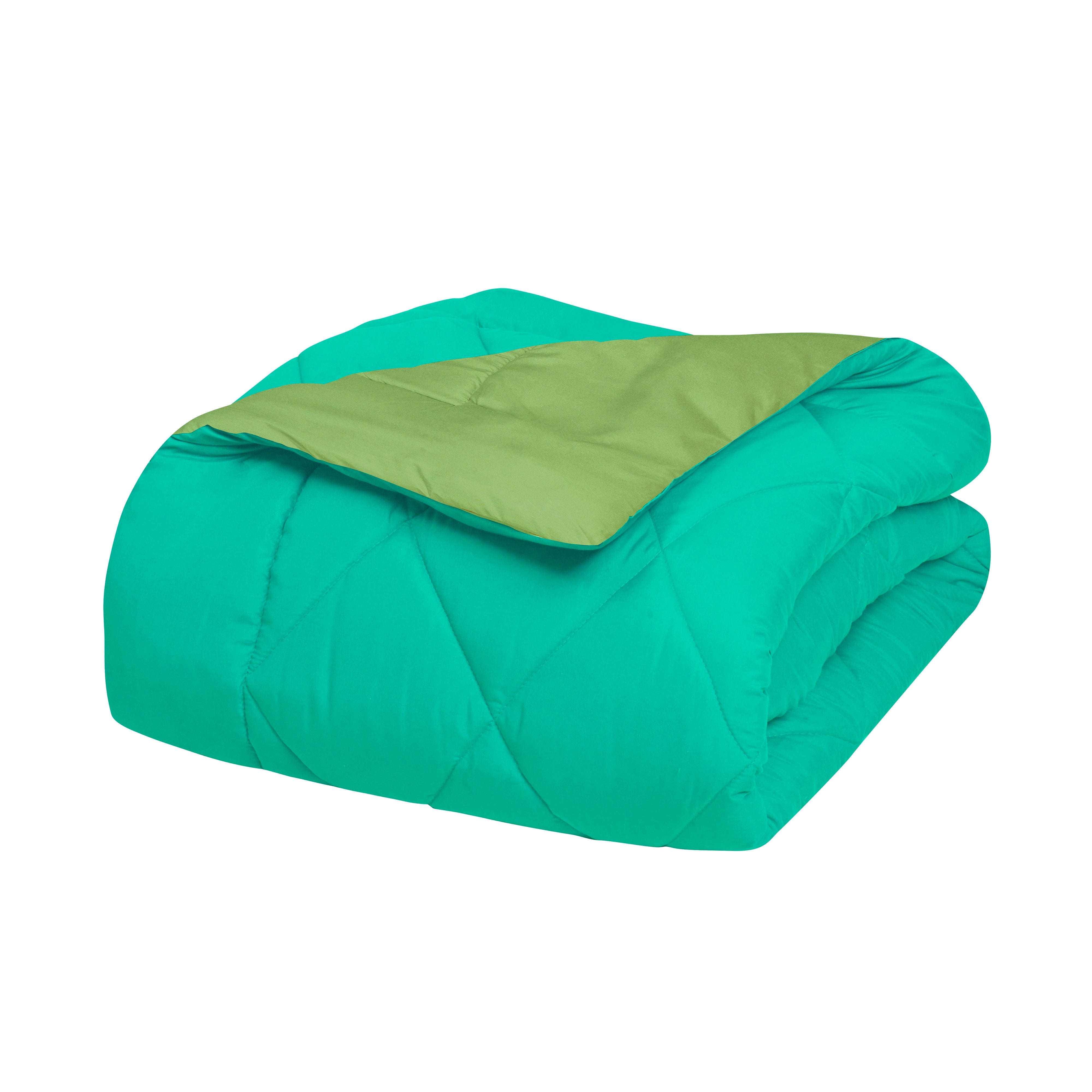 Everlaneas 3-Piece Reversible Diamond Stitched Comforter & Shams