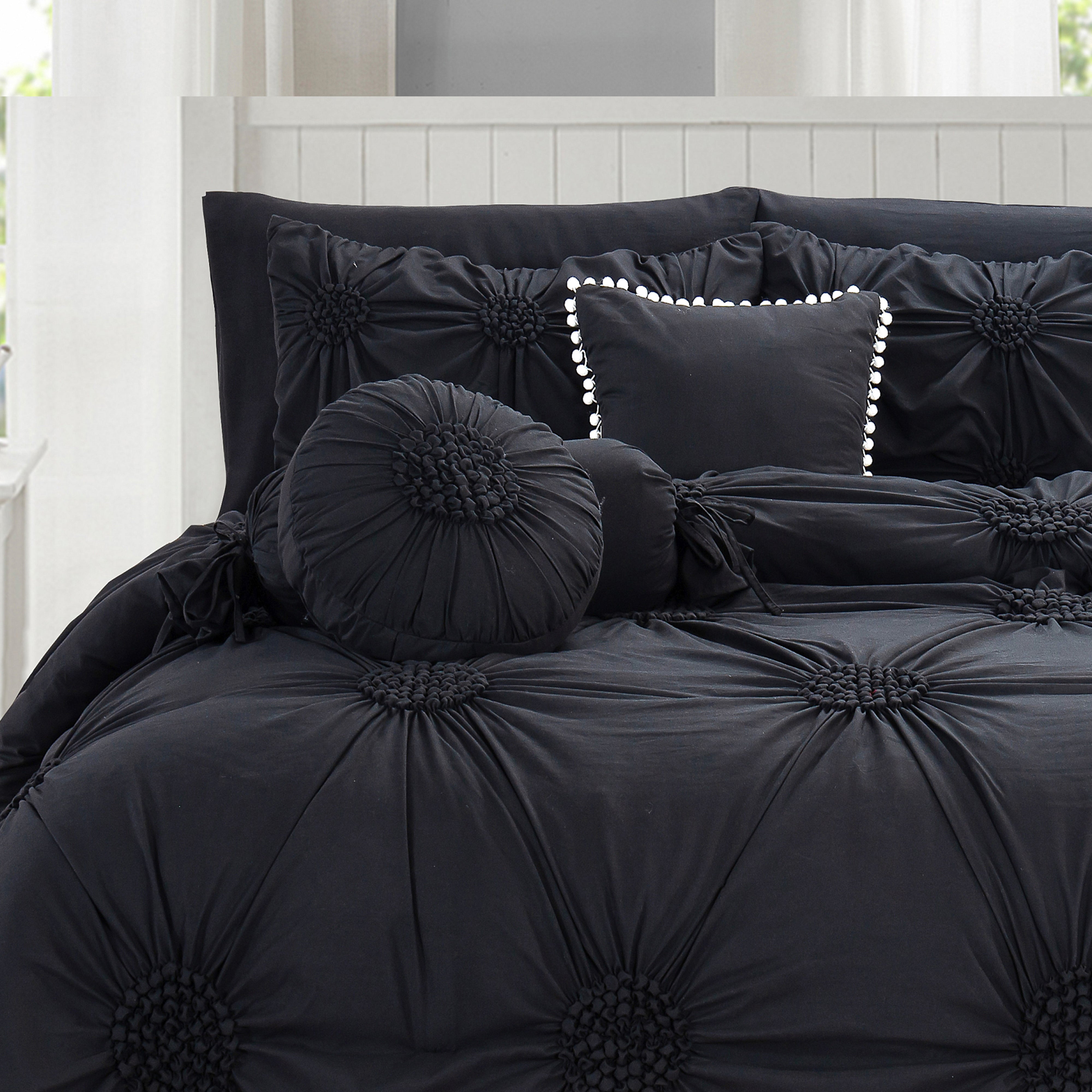 Everlaneas 10-Piece Sunflower Comforter Set - Includes 4-Piece Sheet Set with Double Sided Storage Pockets